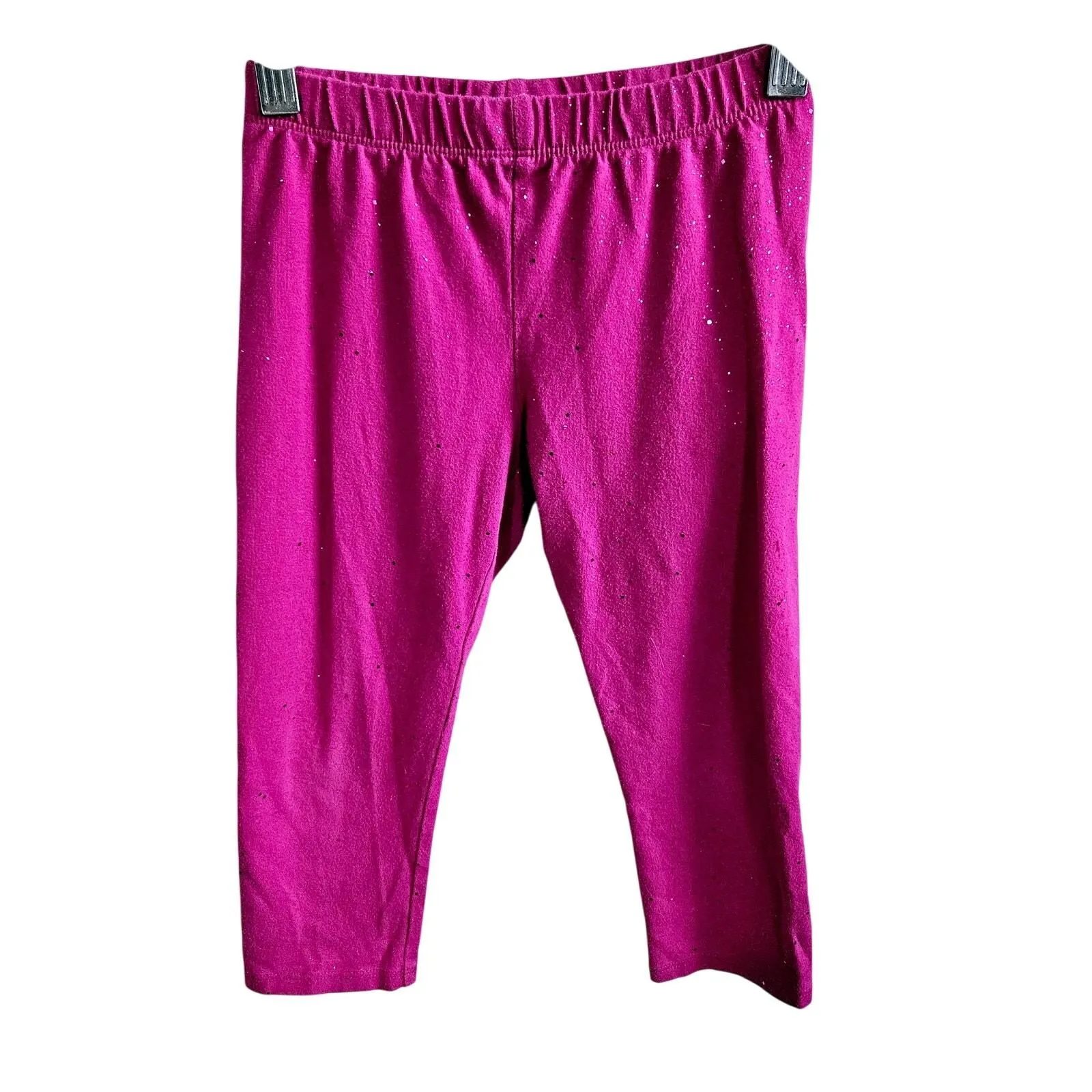Product image for Thereabouts Girls Size XS Pull On Capri Leggings Fuchsia Purple Comfy Stretchy - Thereabouts