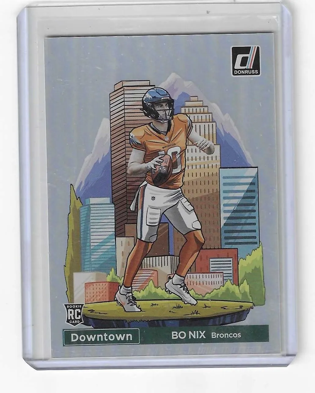 Product image for 2024 Donruss Downtown Bo Nix RC--Broncos SP - Football - RC - Donruss - Bo Nix - Donruss Downtown - Broncos