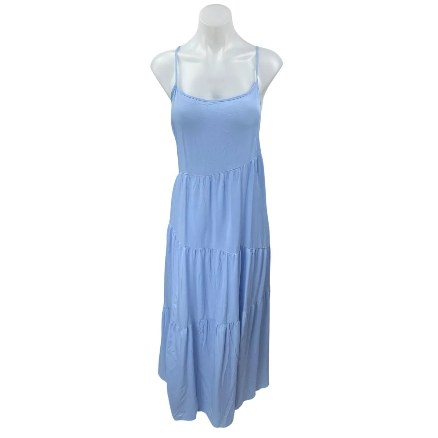 Product image for NEW Anrabess Blue Sleeveless Tiered Cami Camisole Maxi A-line Tank Dress Size XL - Dresses - new-with-tags - Anrabess