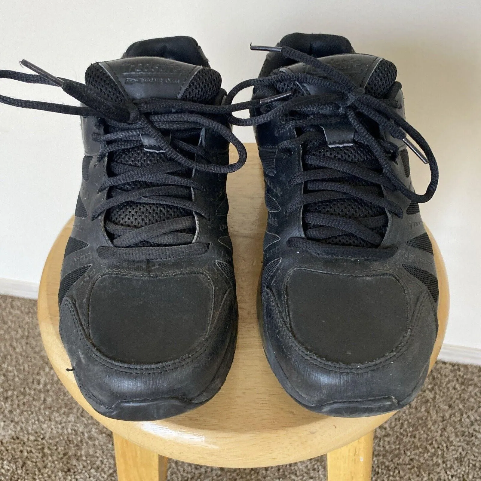 Product image for Unisex 02Air TredSafe Black Comfort Lace Up Work Casual Shoes (M) Sz 10.5 - TredSafe