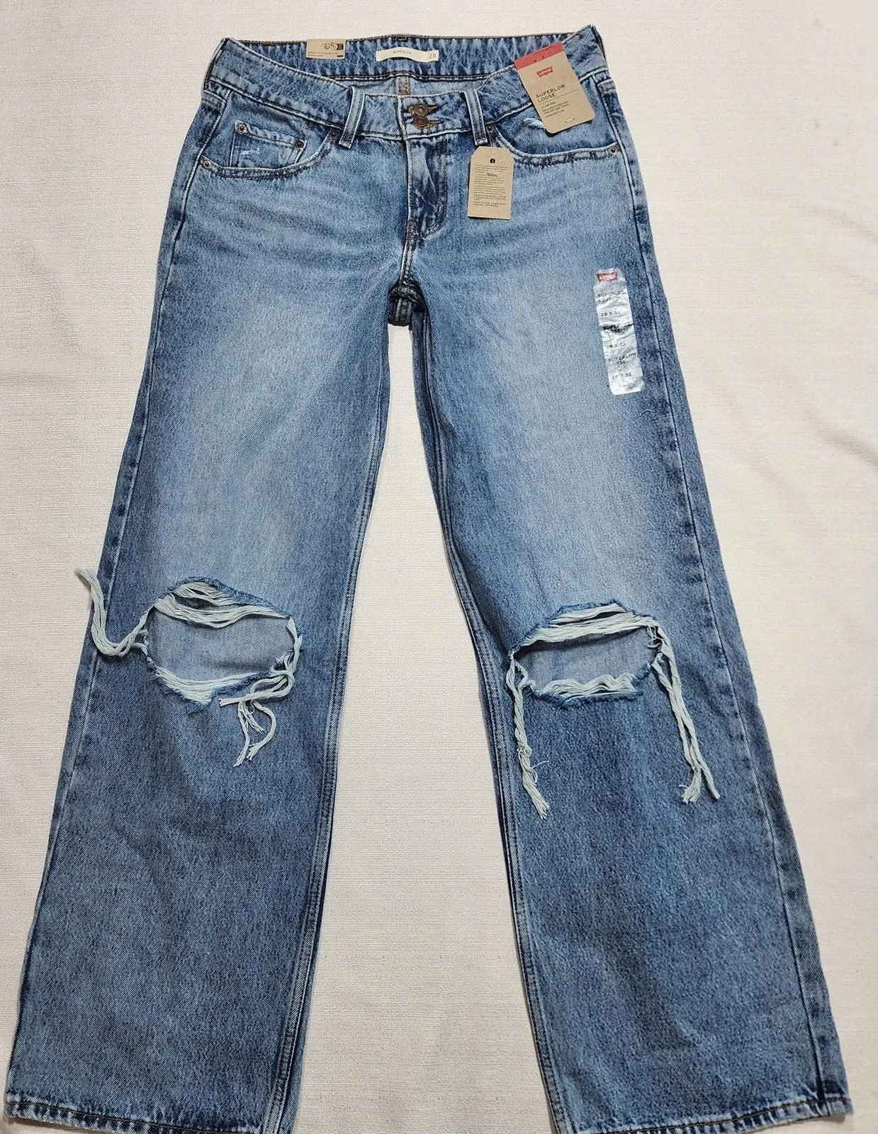 Product image for  Levi's superlow loose low rise jeans W28'' X L32'' - new-with-tags - levis