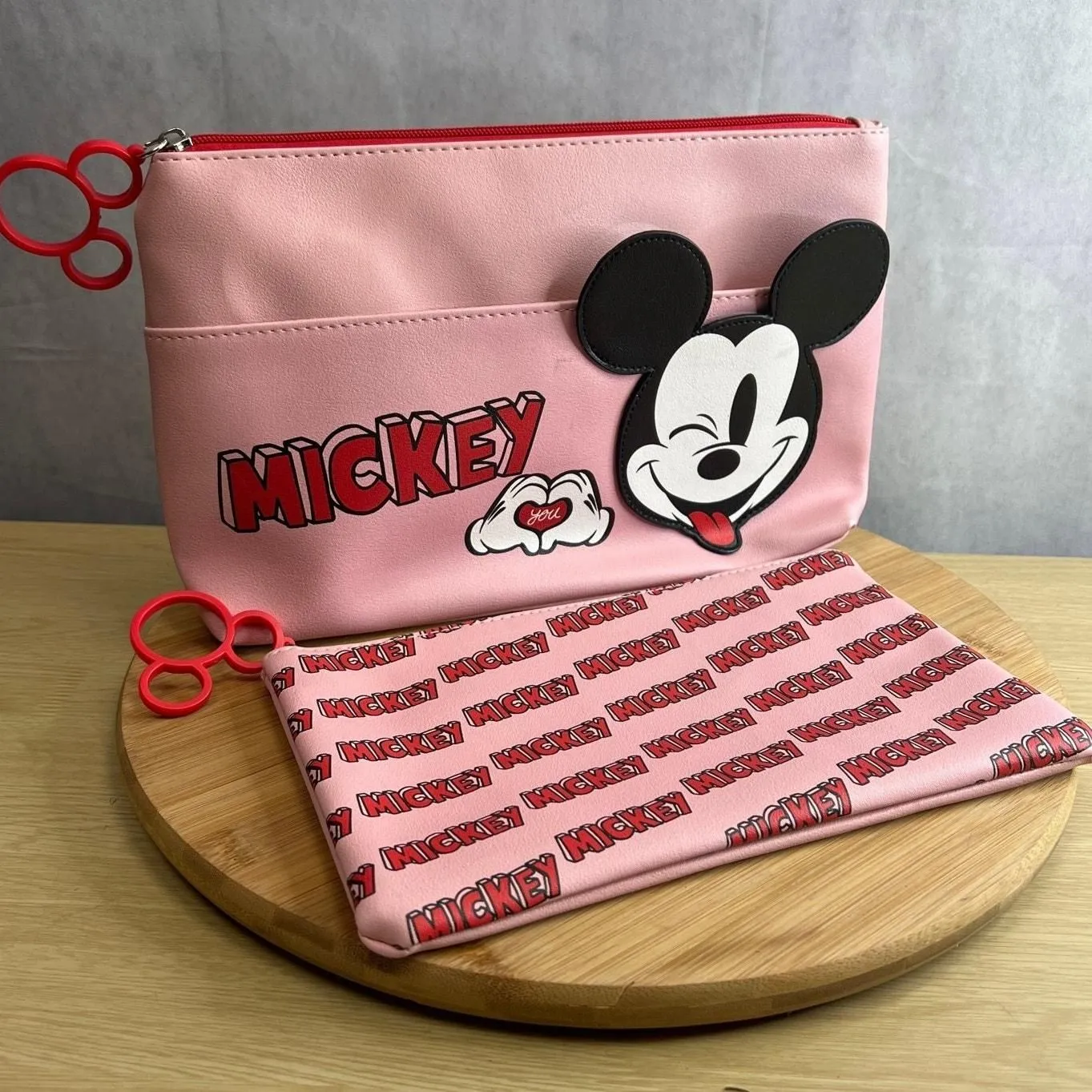 Product image for Disney Character Make Up Pouch Travel Accessories Toiletry Bag Primark Pk Of 2