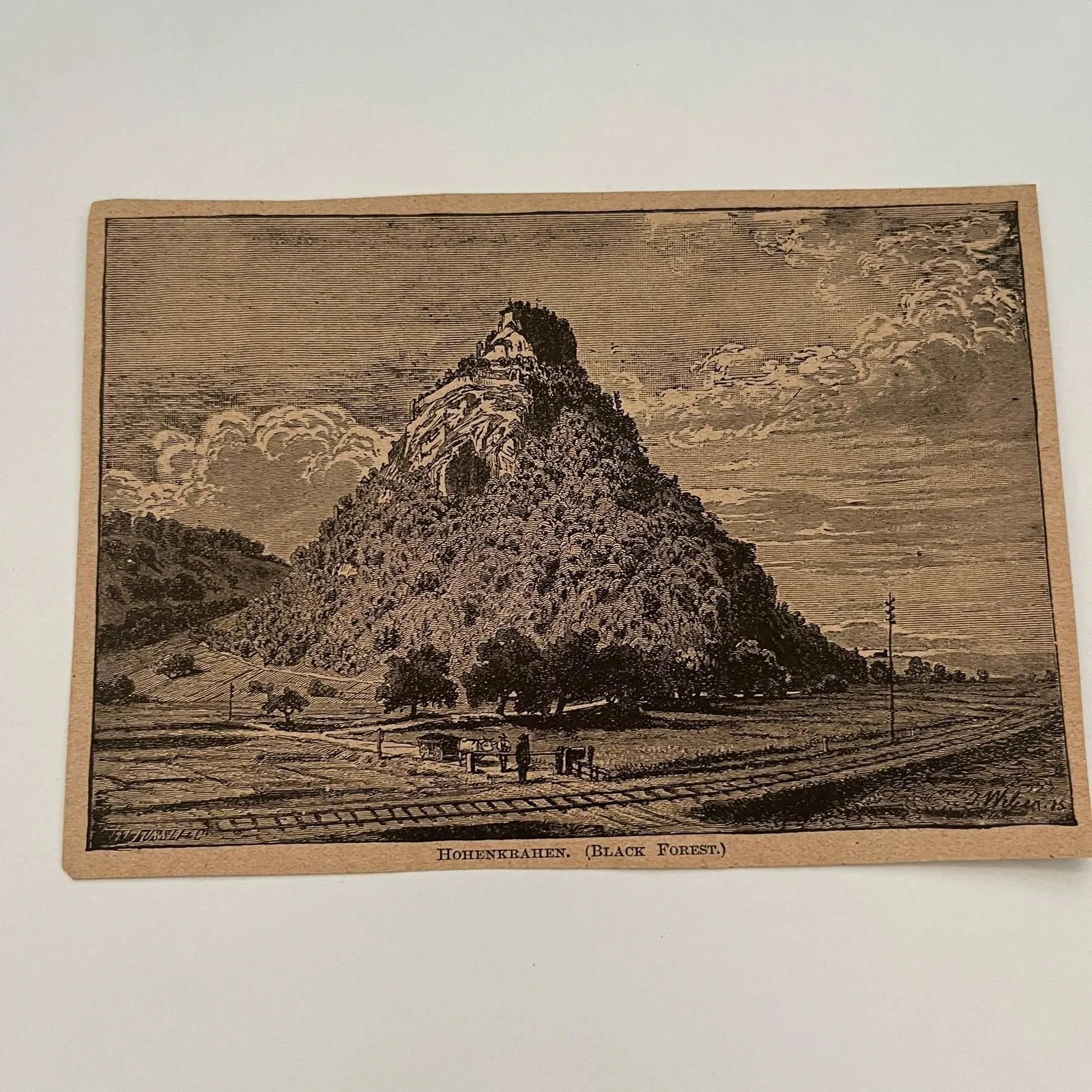 Product image for Hohenkrahen, (Black Forest) 1894 Art Engraving SAG4-8