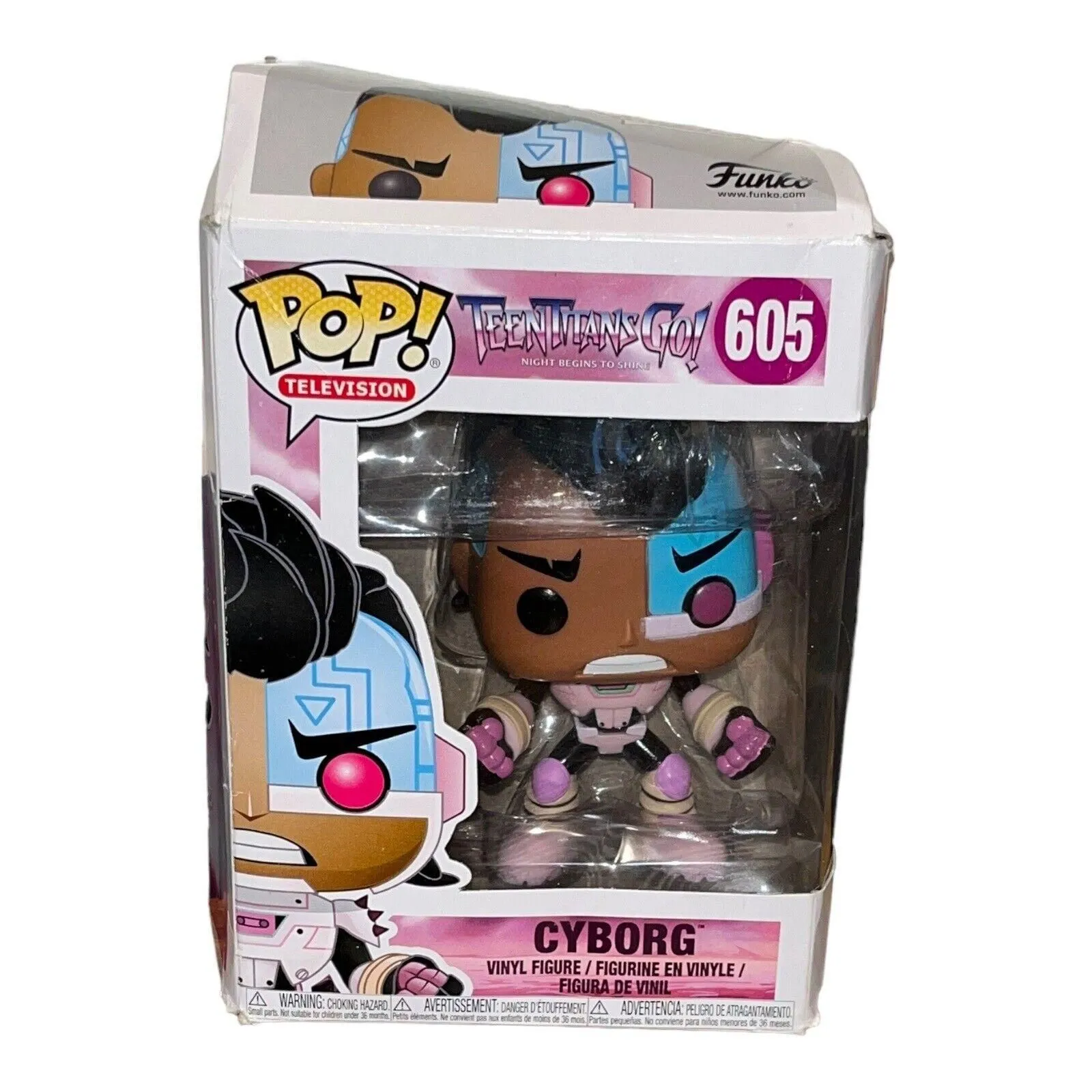 Product image for Funko POP! Teen Titans Go! Cyborg #605 Vinyl Figure Damaged Box
