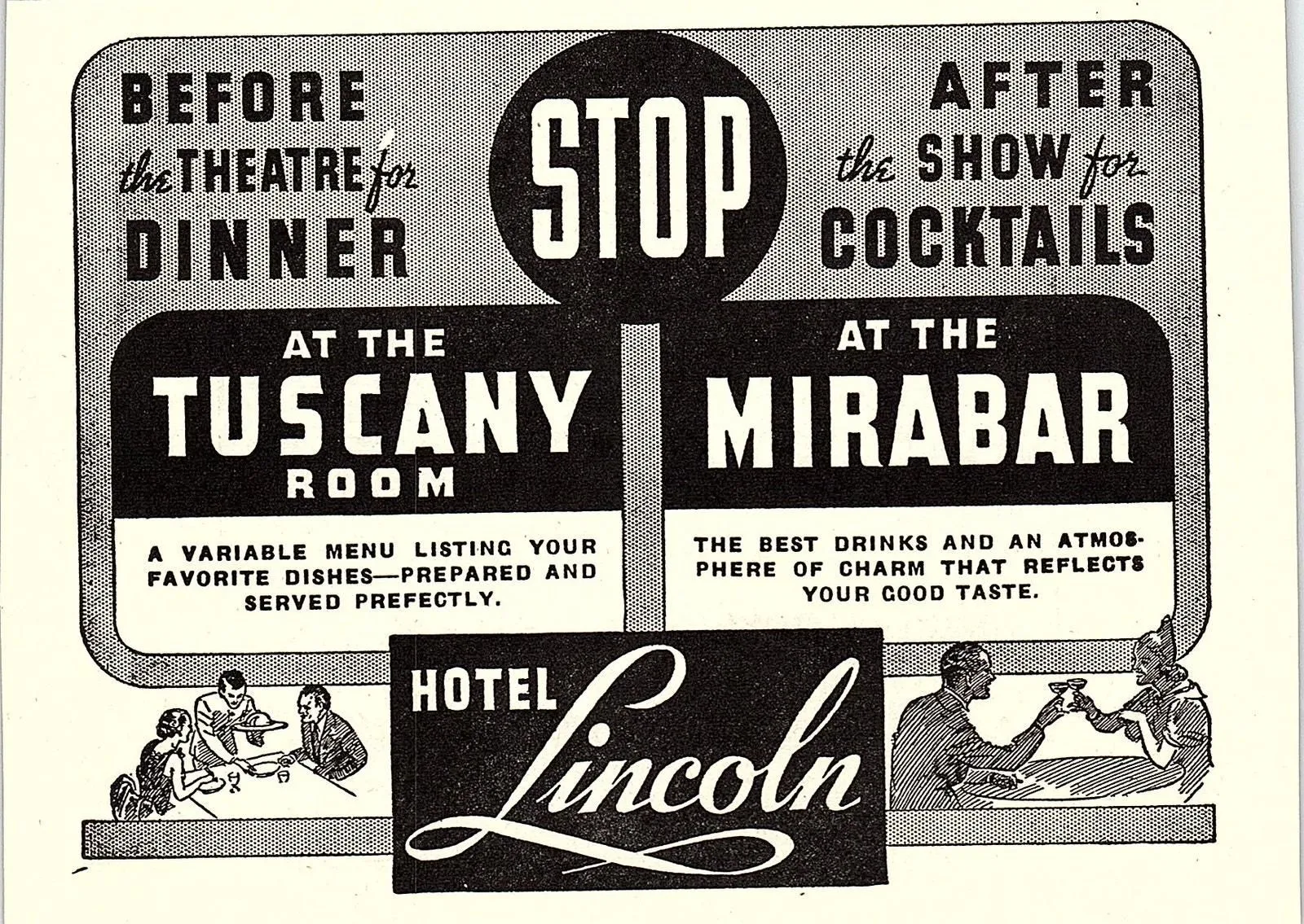 Product image for Hotel Lincoln Everett Marshall Evansville IN 1941 Ad SAG4-H2