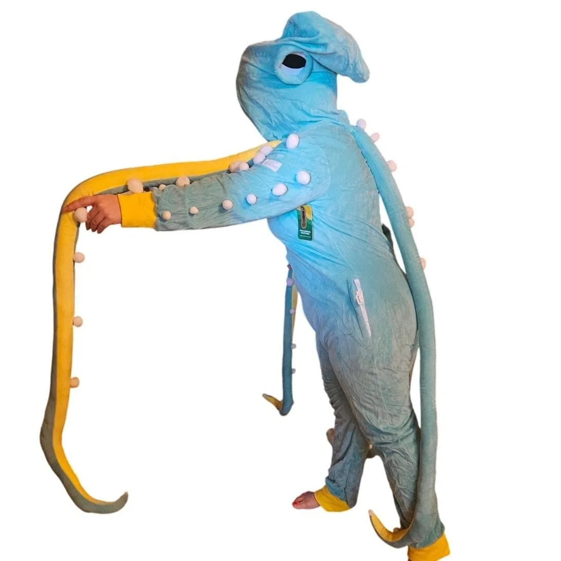 Product image for Tipsy Elves Size L Octopus Halloween Costume Blue Sea Creature Tentacles New