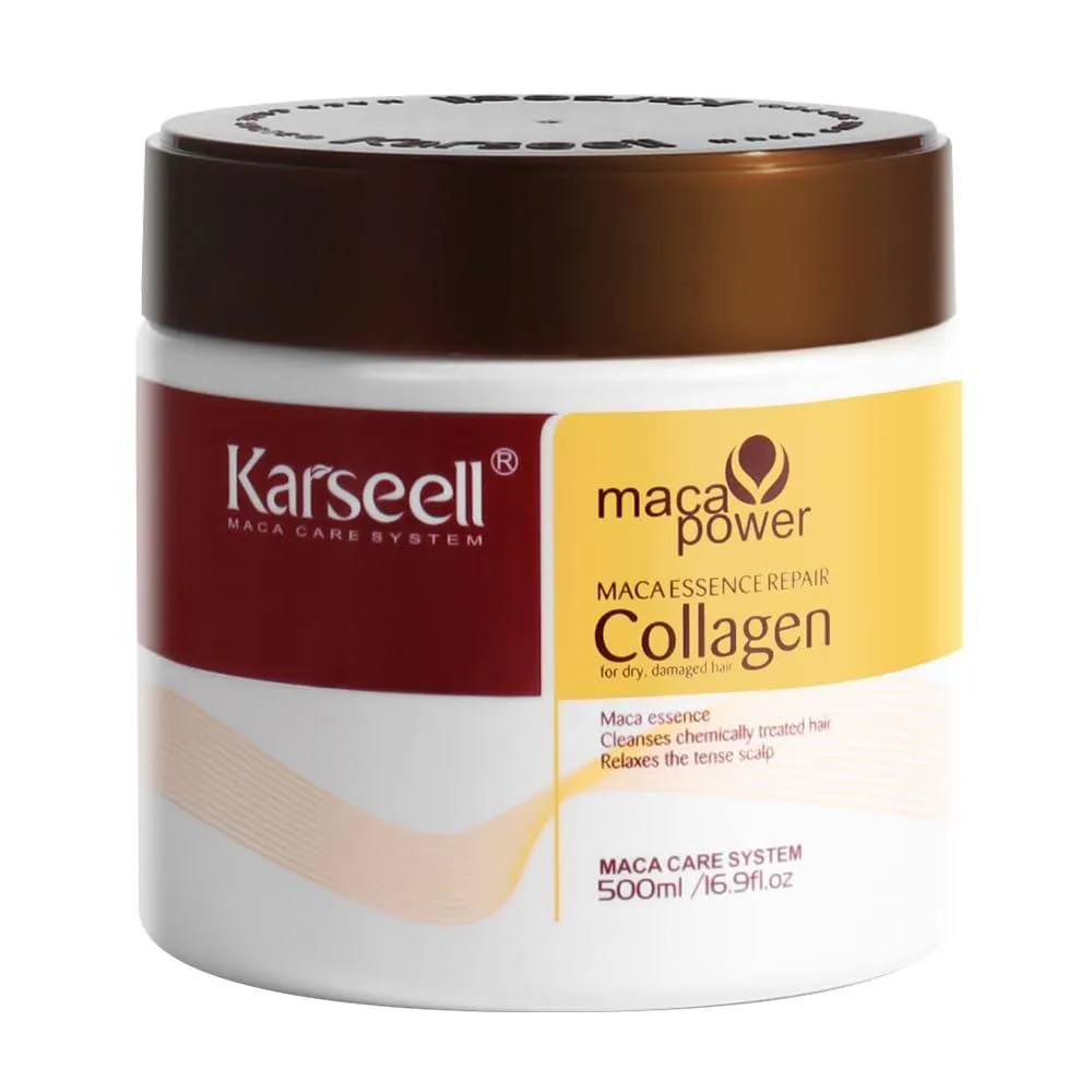 Product image for Collagen Hair Treatment Deep Repair Conditioning Argan Oil Mask, 16.9 oz 500ml