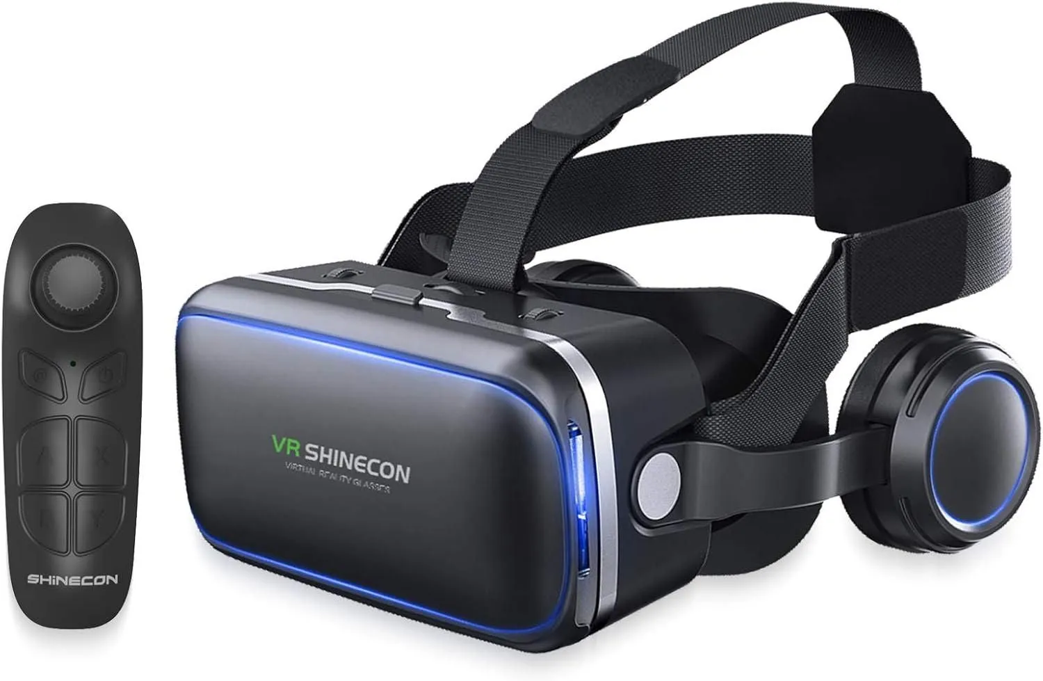 Product image for 3D VR Headset Glasses, Remote, iPhone/Android 4.7-6 inch, Movies & Video Games - brand-new