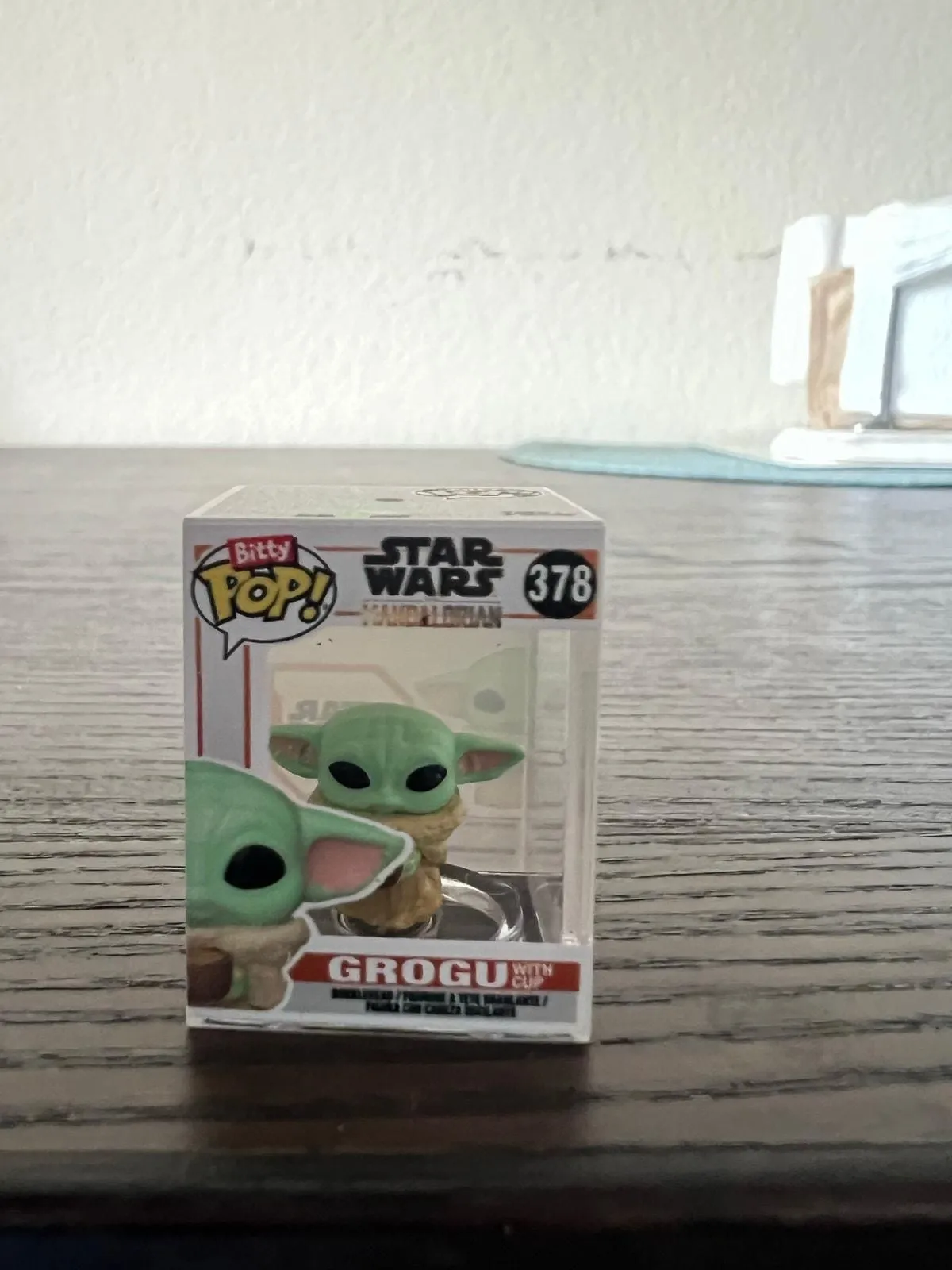 Product image for CHASE BITTY Grogu with Cup Funko Pop #378 Mandalorian Star Wars Baby Yoda Disney