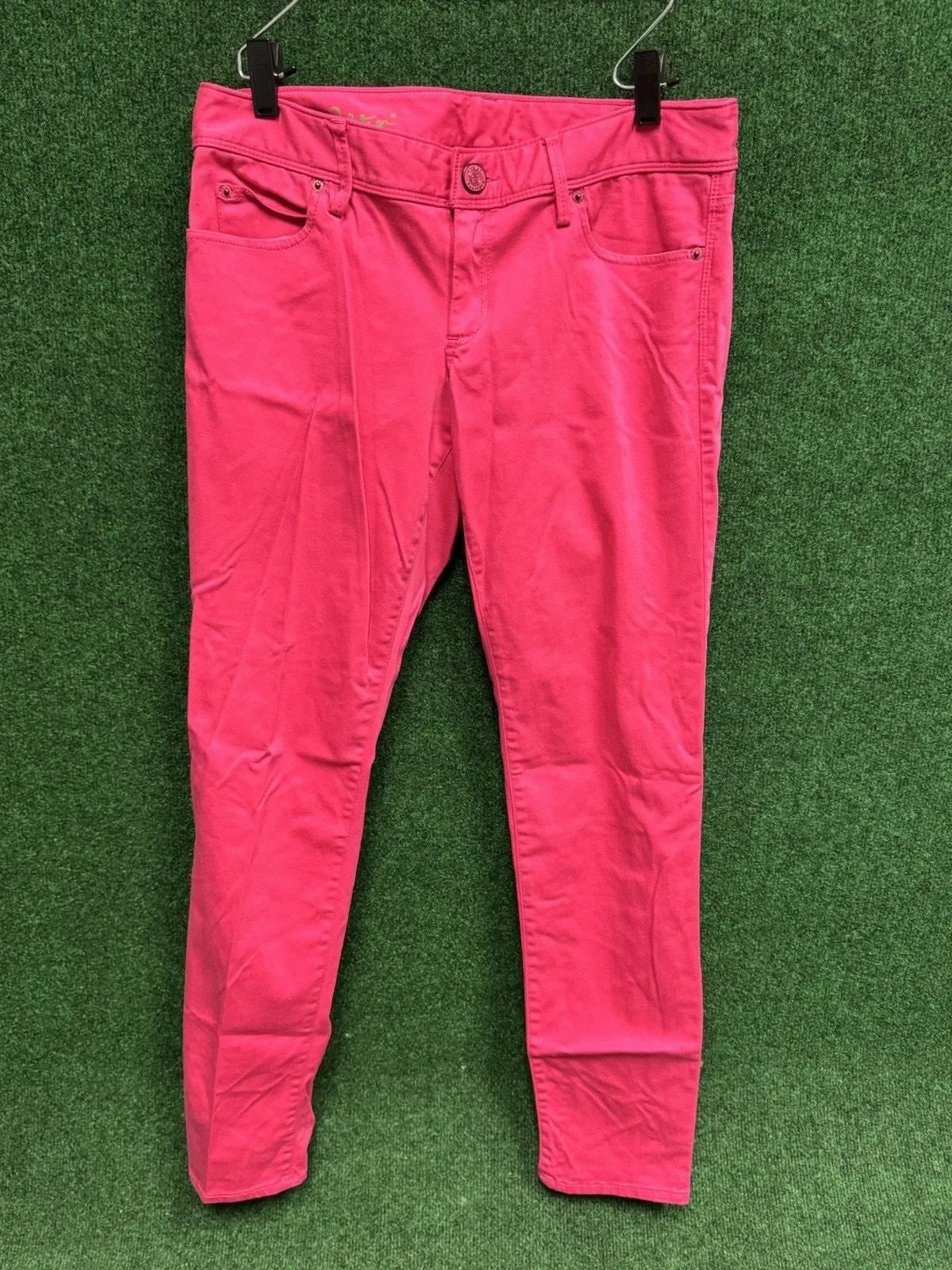 Product image for Lilly Pulitzer Jeans Worth Skinny Jean Hot Pink Size 8 - Lilly Pulitzer