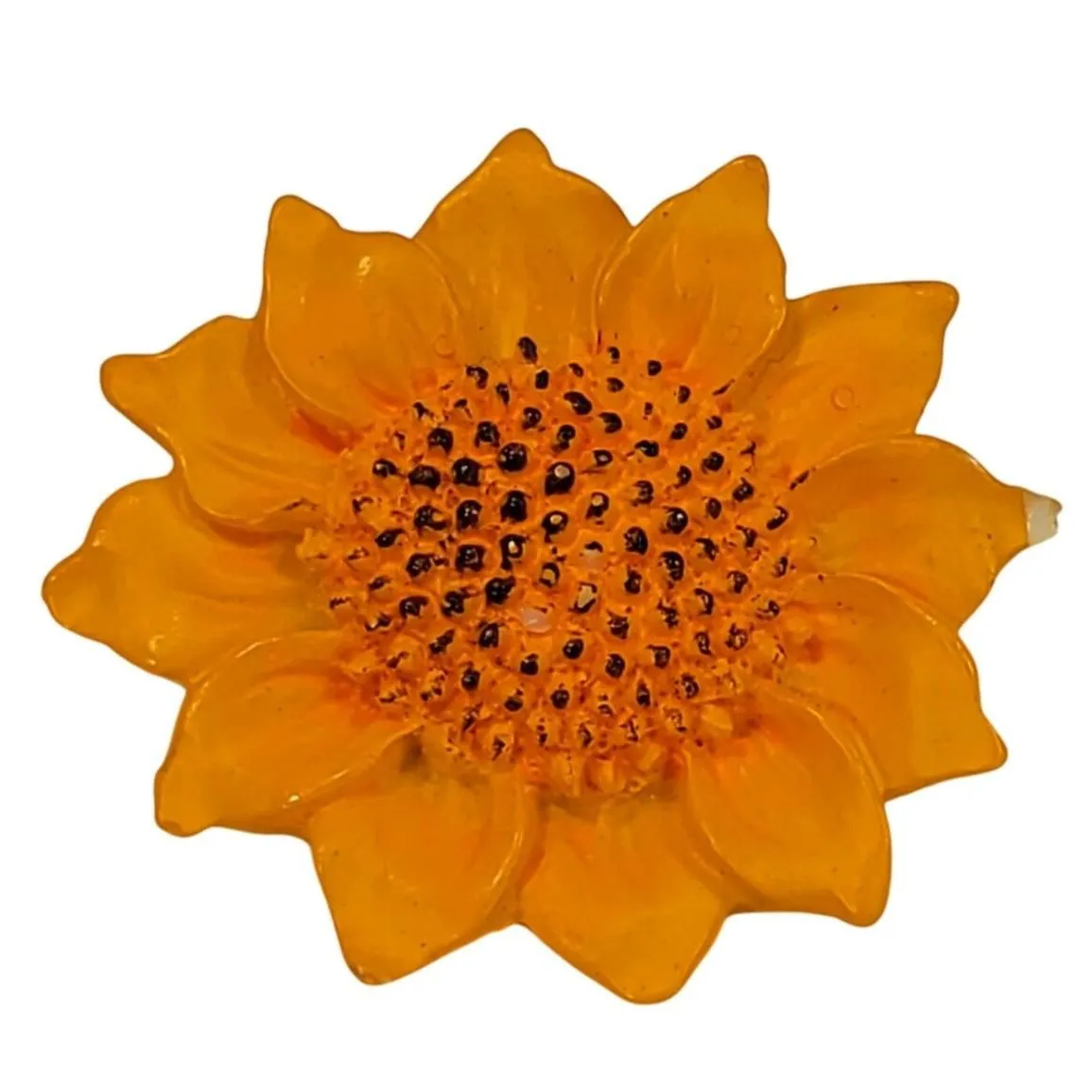 Product image for Sunflower Boho Brooch Handmade 1.75" Bohemian Floral Bloomcore - Brooch - pre-owned---good