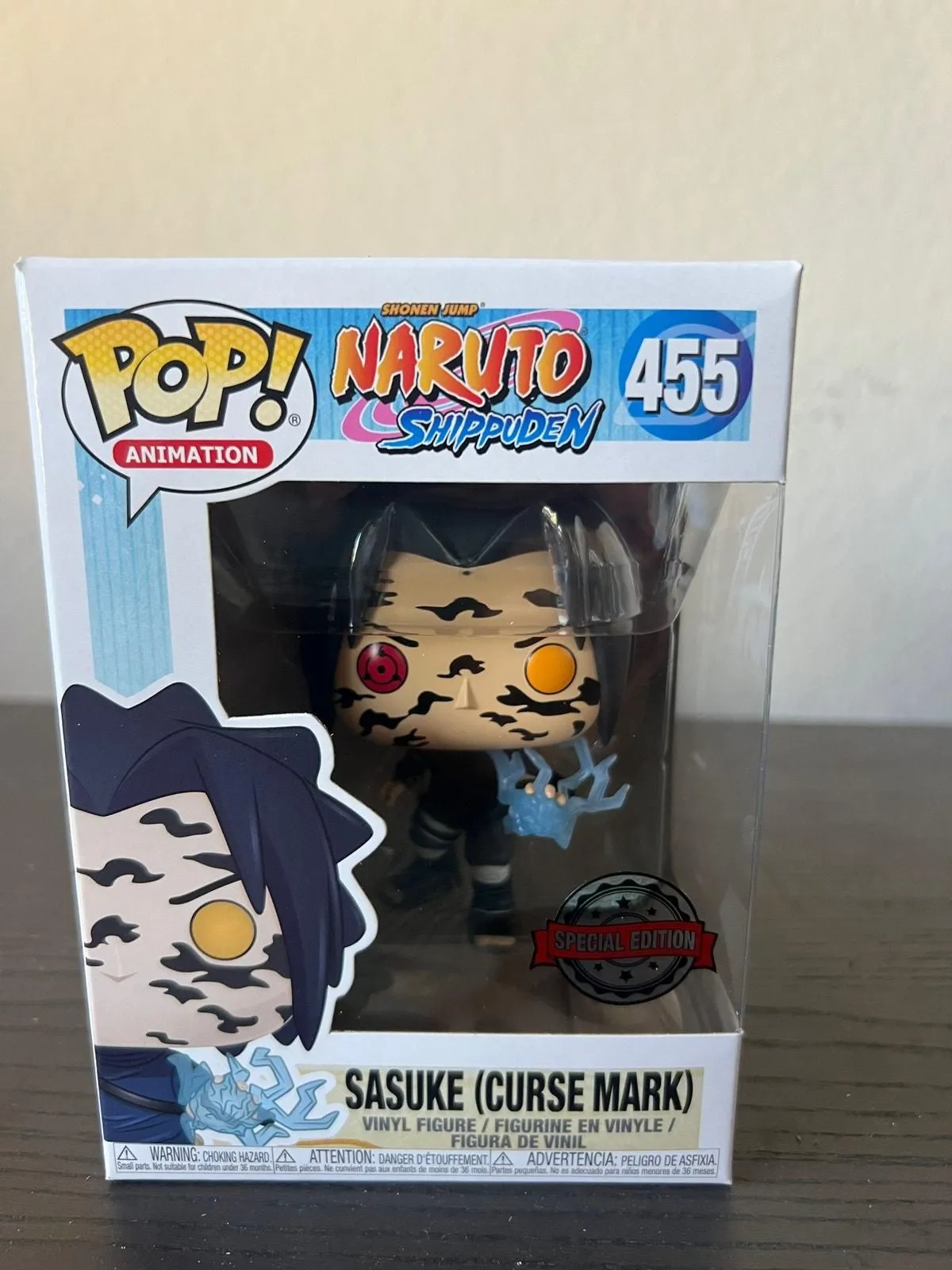Product image for VAULTED SPECIAL EDITION Sasuke Curse Mark Naruto Funko Pop #455 Anime SE Manga