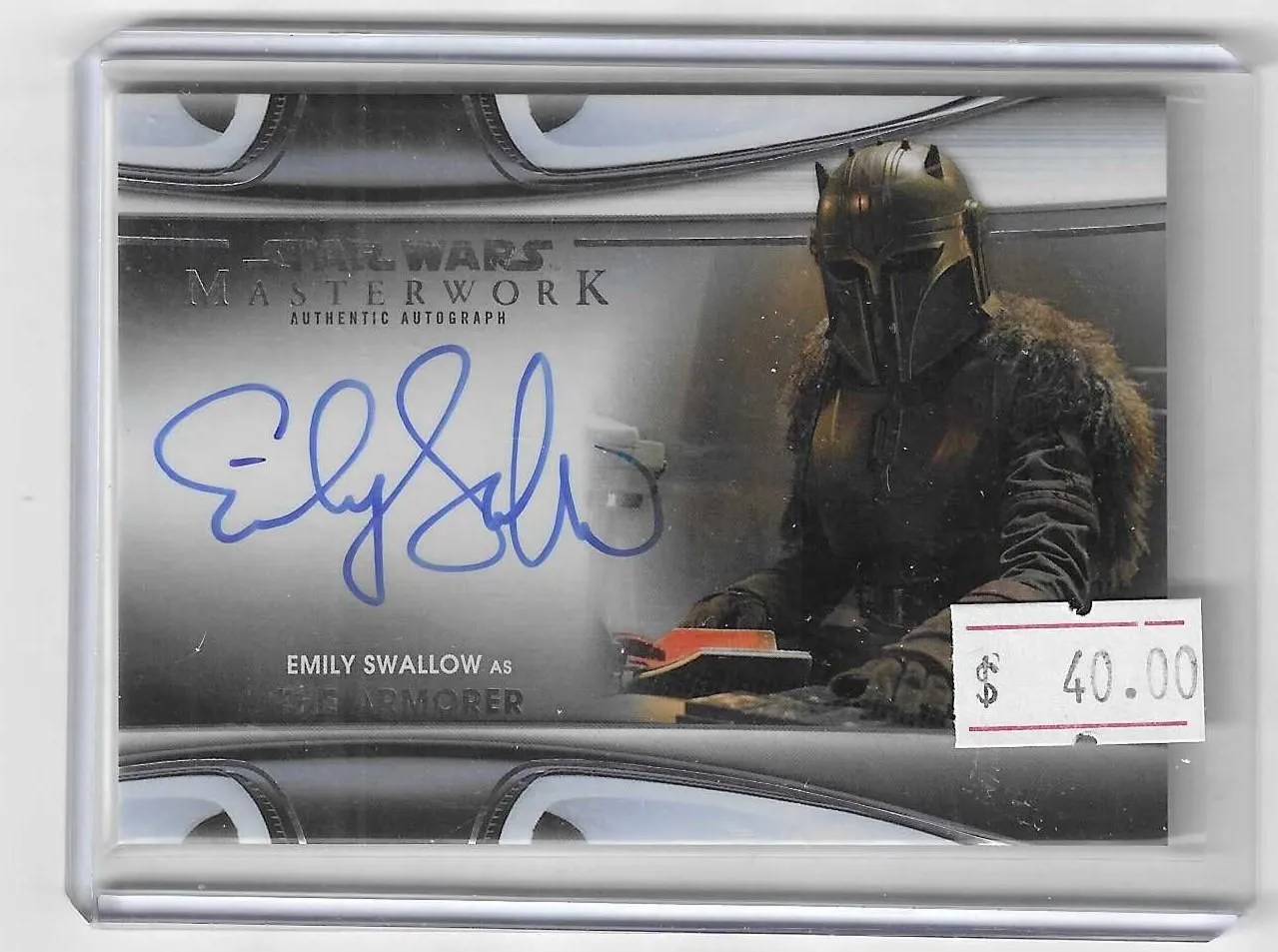 Product image for Star Wars Masterworks Emily Swallow Auto The Armorer - Star Wars - Topps - Authentic Autograph - Emily Swallow - Yes