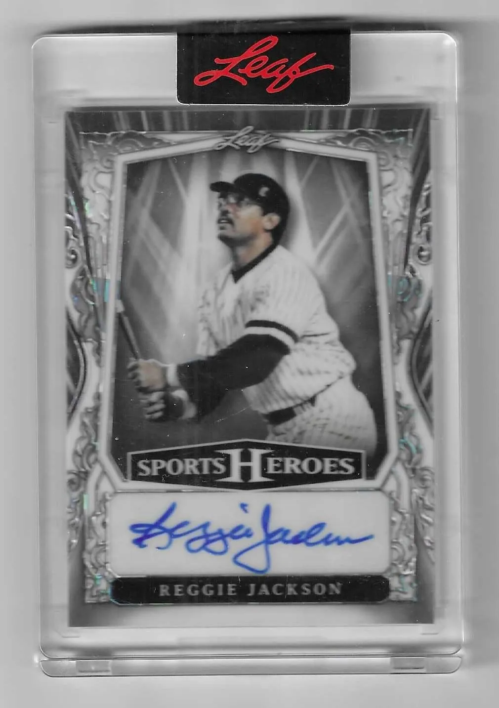Product image for 2025 Leaf Sports Heroes Reggie Jackson Auto #1/2--Yankees  - Reggie Jackson - Baseball - Leaf - Reggie Jackson - Leaf Sports Heroes - Yes