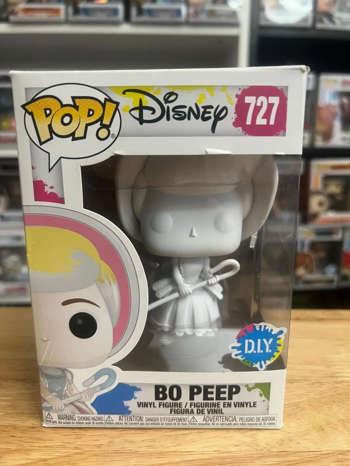 Product image for Bo Peep DIY Funko Pop #727 Toy Story Disney Pixar Animation Do It Yourself Color