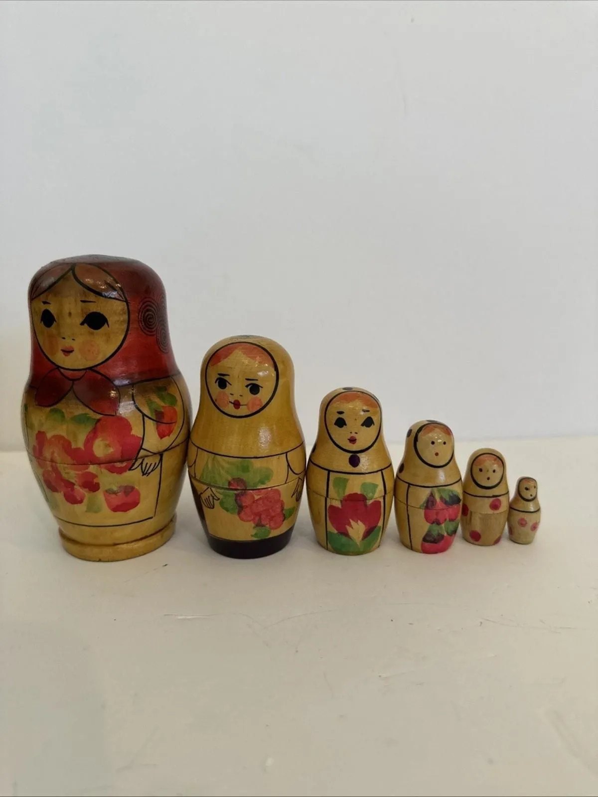 Product image for 6 Piece Russian Matryoshka Nesting Dolls Hand Painted 5”