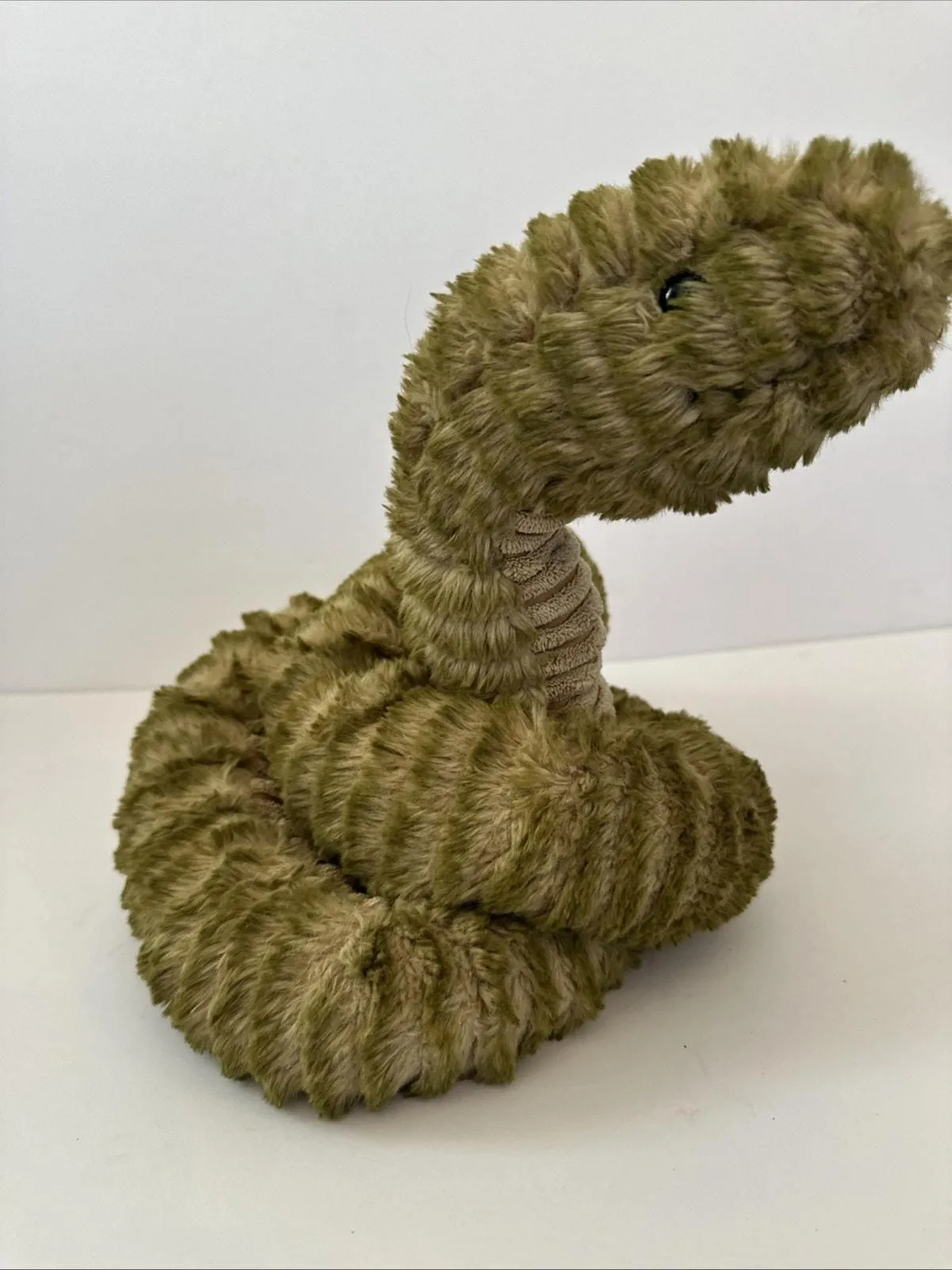 Product image for JellyCat Slither Snake New With Tags Green And Tan 5 Ft Overall Length