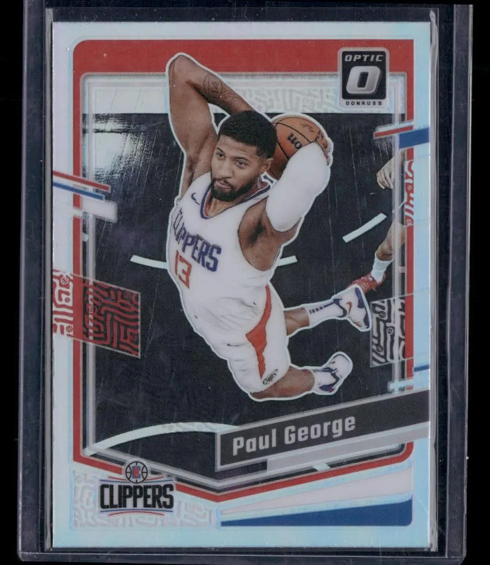 Product image for 2023-24 Donruss Optic #157 Paul George Holo Los Angeles Clippers