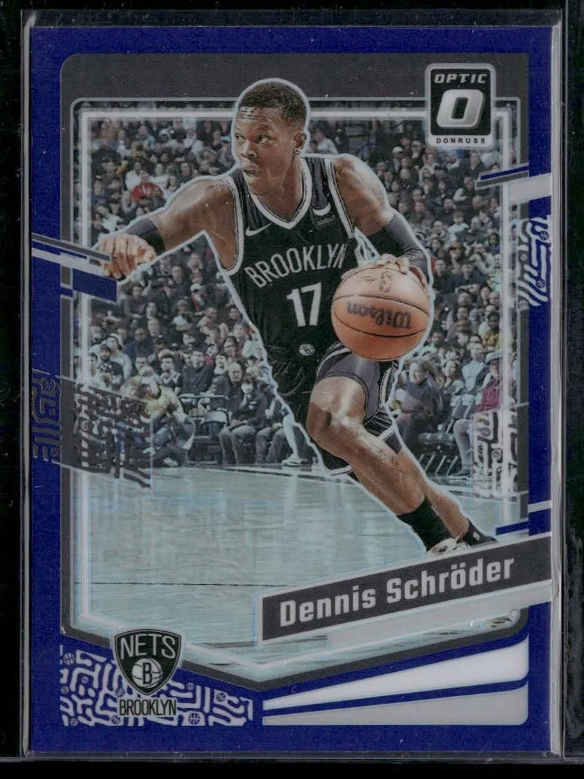 Product image for 2023-24 Donruss Optic #106 Dennis Schroder Purple Brooklyn Nets