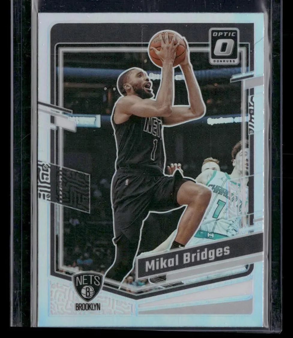 Product image for 2023-24 Donruss Optic #199 Mikal Bridges Holo Brooklyn Nets