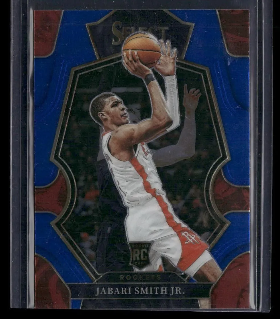 Product image for 2022-23 Panini Select #184 Jabari Smith Jr. Blue (Retail Base) Rockets Rookie