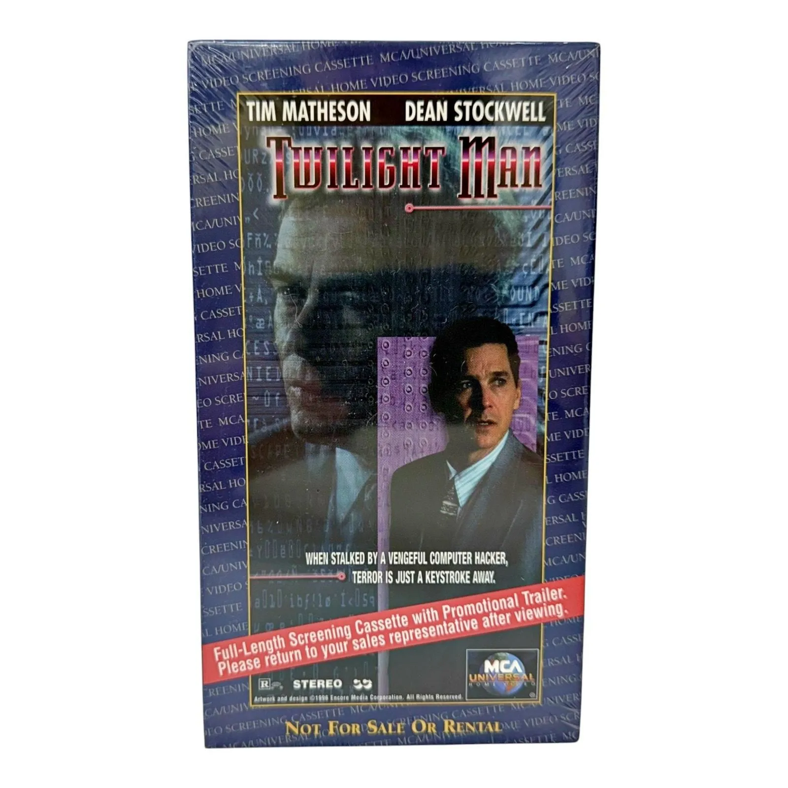 Product image for Twilight Man VHS Screener Demo Promo SEALED 1996 Tim Matheson Dean Stockwell
