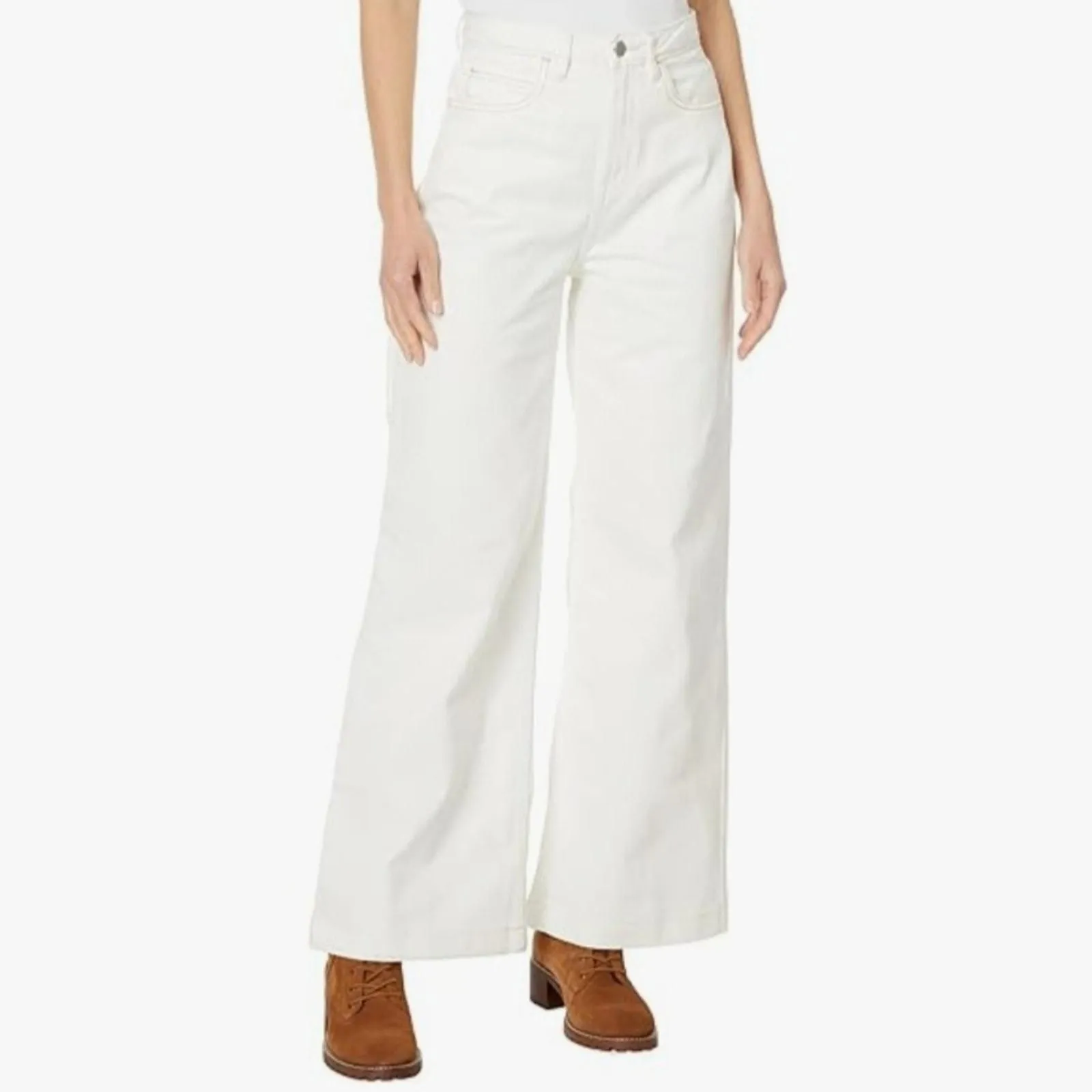 Product image for Timberland Women's Denim Refibratechnology Carpenter Pant White Size 33×28 - Timberland