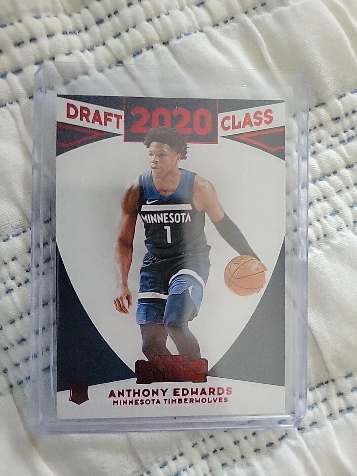Product image for Anthony Edwards 2020-21 Panini Contenders #5 - Rookie - Red - Draft Class