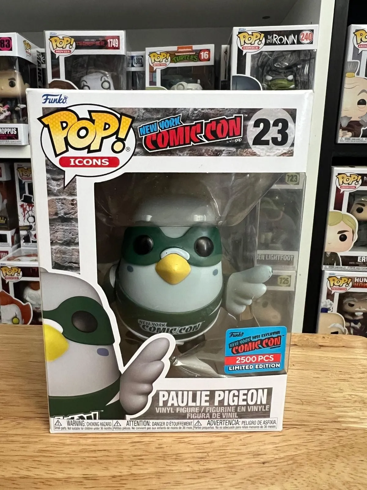 Product image for ONLY 2500 PIECES LIMITED EDITION VAULTED Paulie Pigeon Funko Pop #23 NYCC 2021