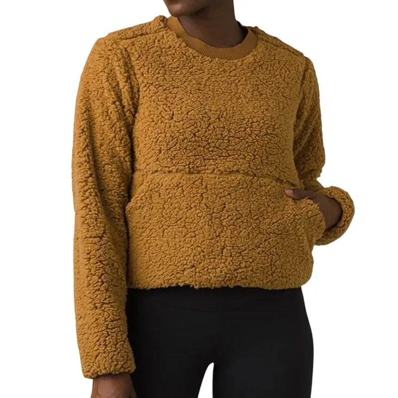 Product image for prAna Polar Escape Sweatshirt in Camel, Size S - new-with-tags - prAna