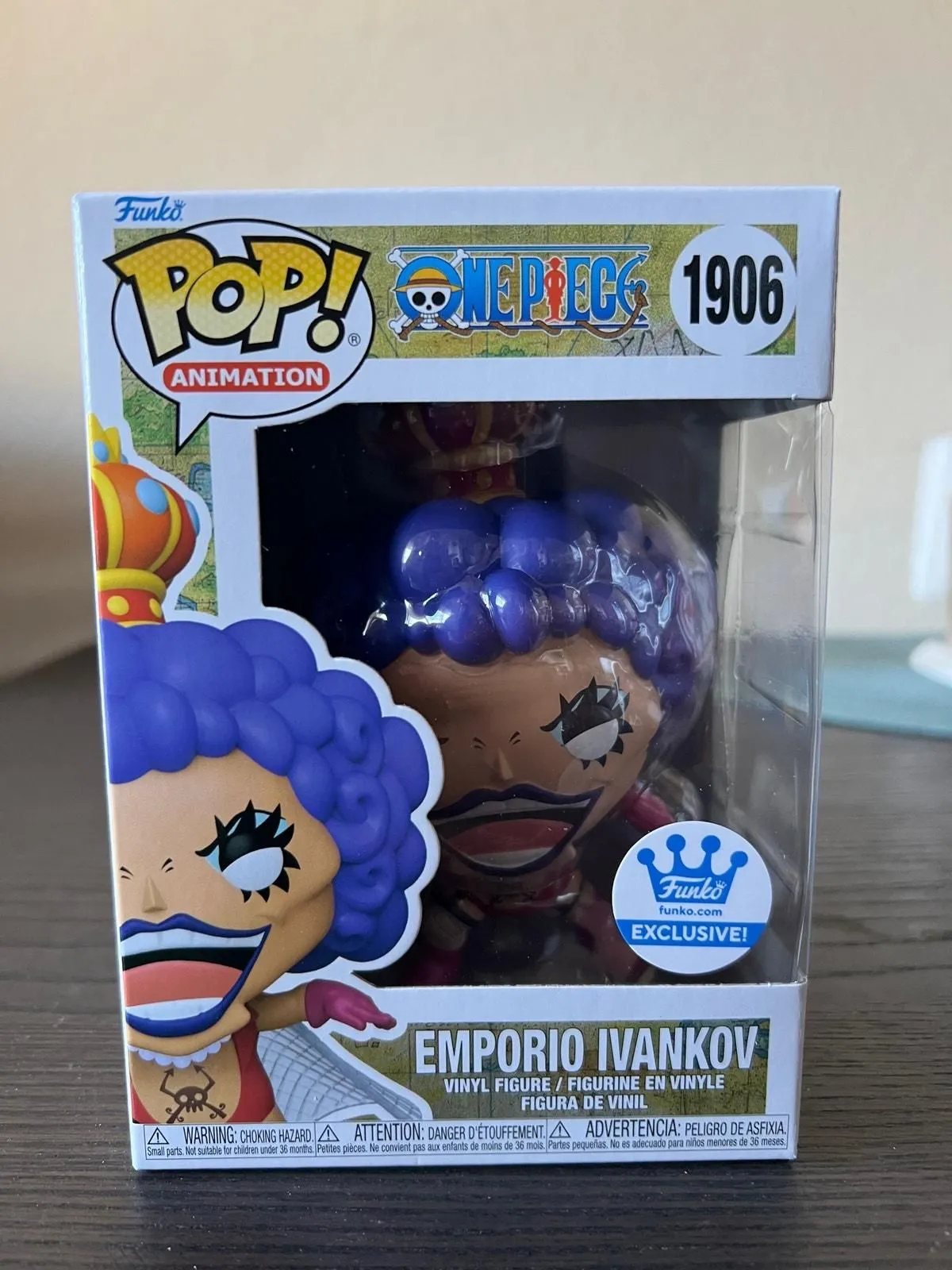 Product image for IN HAND EXCLUSIVE Emporio Ivankov One Piece Funko Pop #1906 Anime Animation TV