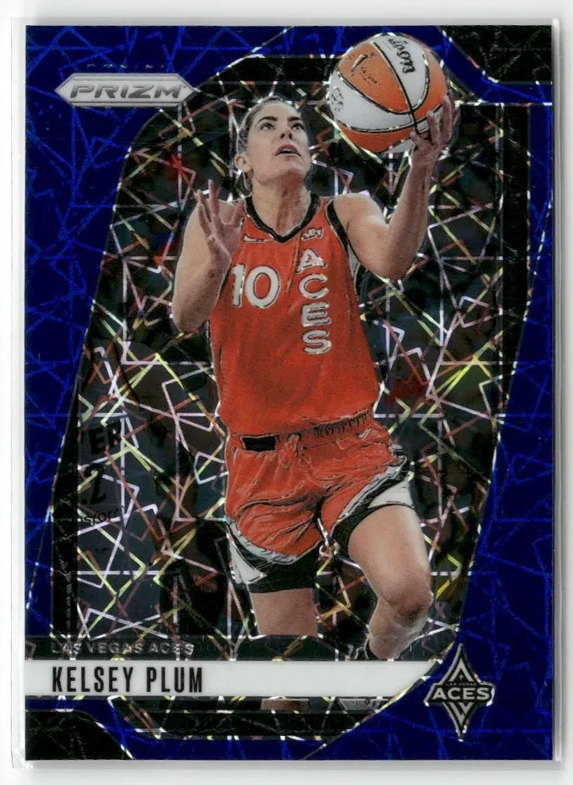 Product image for 2024 Panini Prizm WNBA #77 Kelsey Plum Blue Velocity Prizms
