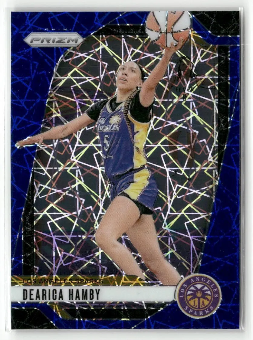 Product image for 2024 Panini Prizm WNBA #19 Dearica Hamby Blue Velocity Prizms