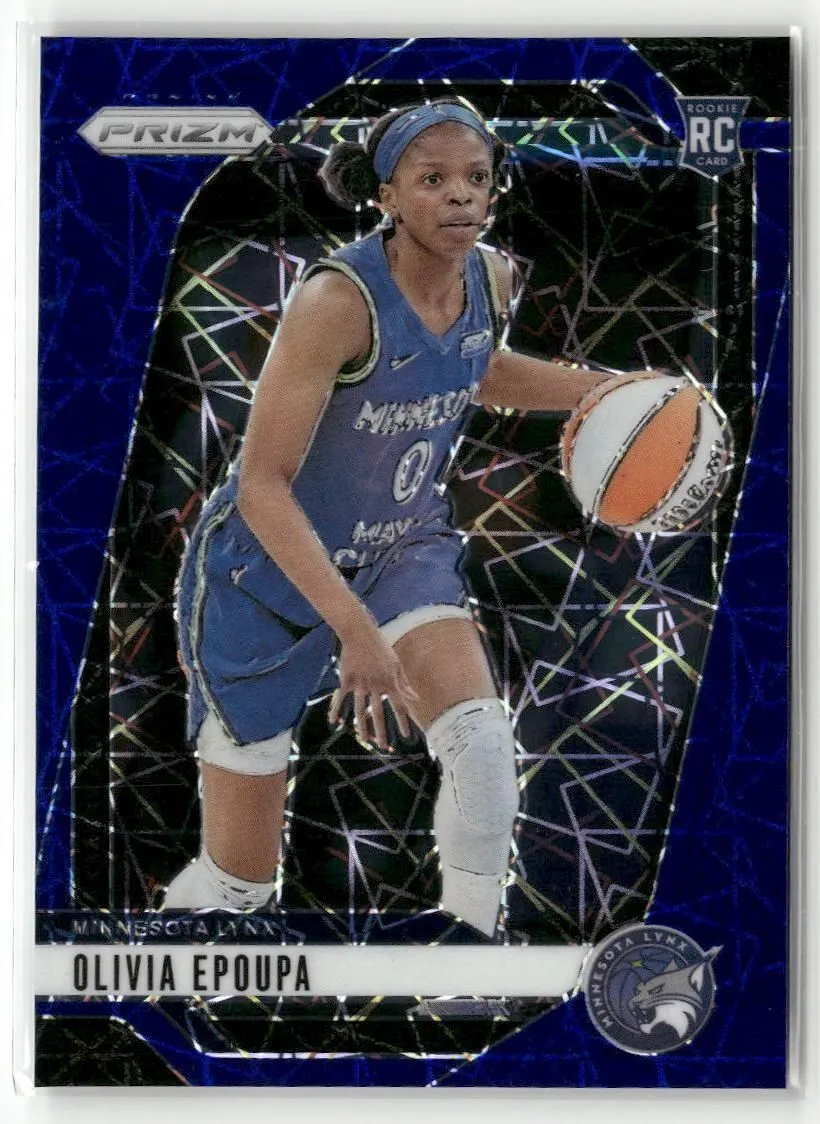 Product image for 2024 Panini Prizm WNBA #95 Olivia Epoupa Blue Velocity Prizms