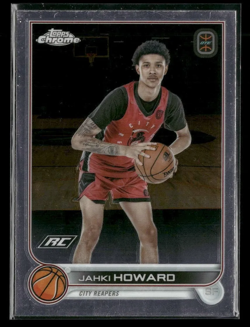 Product image for 2022-23 Topps Chrome Overtime Elite #88 Jahki Howard City Reapers Rookie
