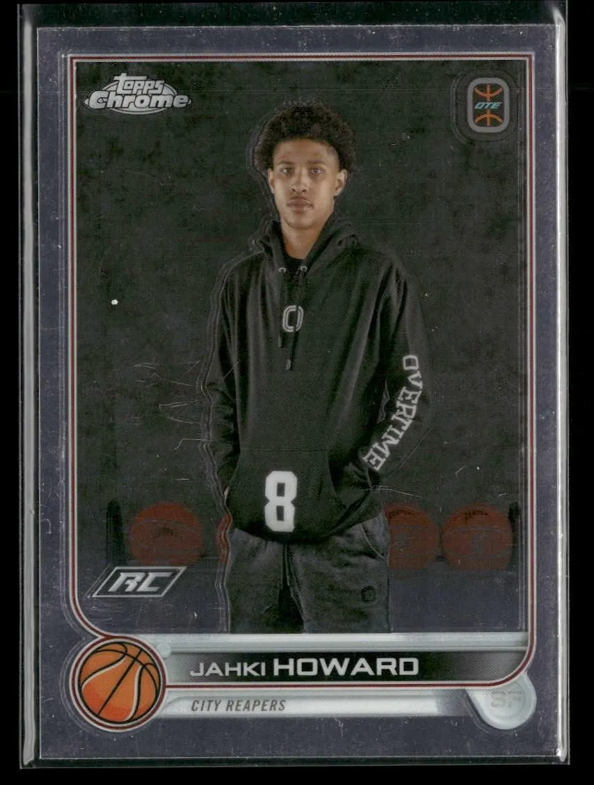 Product image for 2022-23 Topps Chrome Overtime Elite #23 Jahki Howard City Reapers Rookie