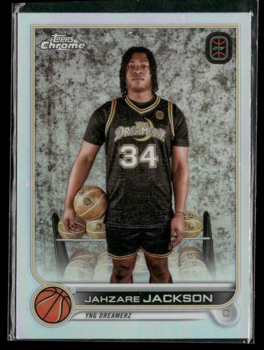 Product image for 2022-23 Topps Chrome Overtime Elite #69 Jahzare Jackson Refractor YNG Dreamerz