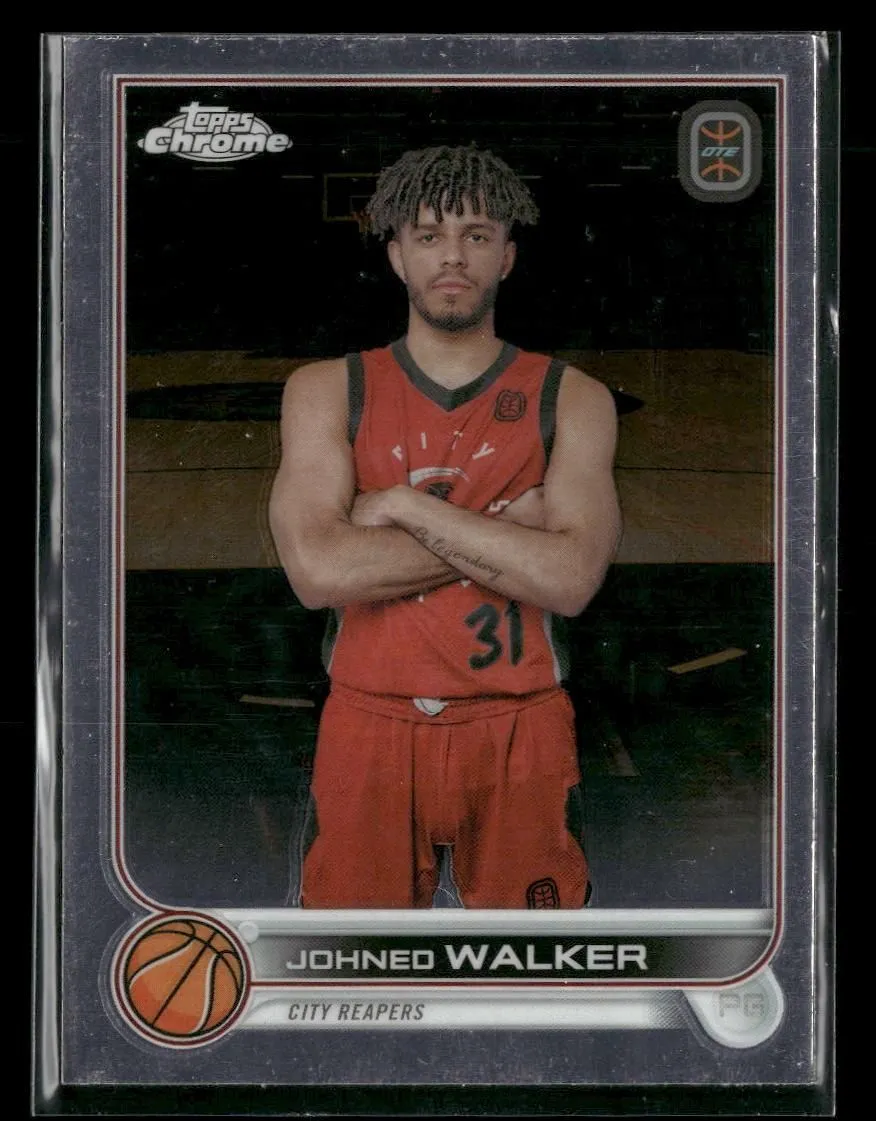 Product image for 2022-23 Topps Chrome Overtime Elite #86 Johned Walker City Reapers