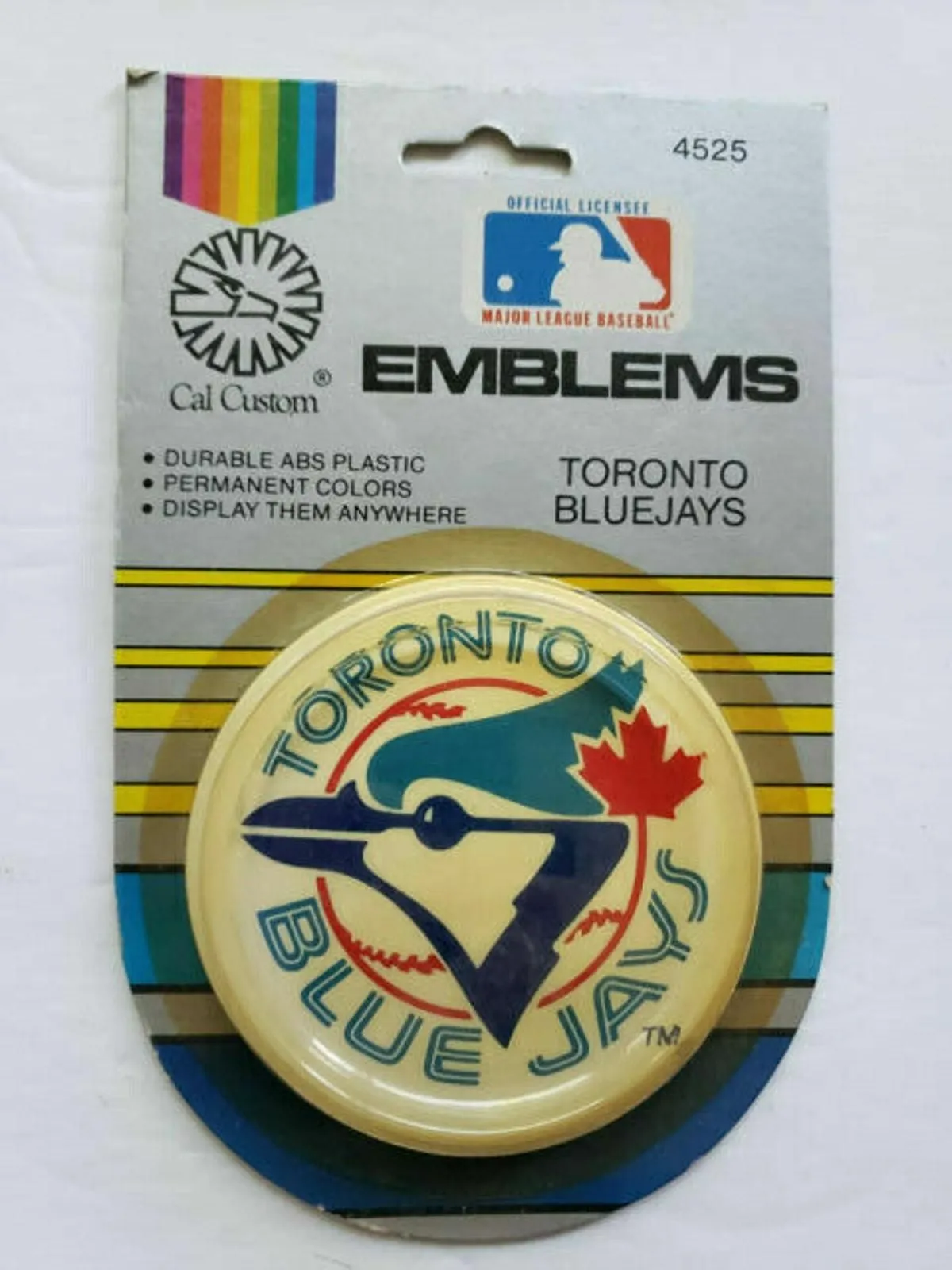 Product image for 1984 Cal Customs MLB Canada Toronto Blue Jays Vehicle / Emblem U294