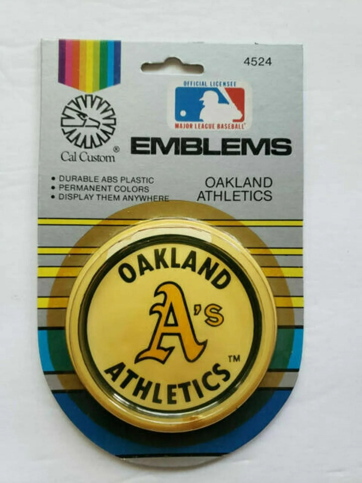 Product image for 1984 Cal Customs MLB California Oakland Athletics A's Vehicle / Emblem U294