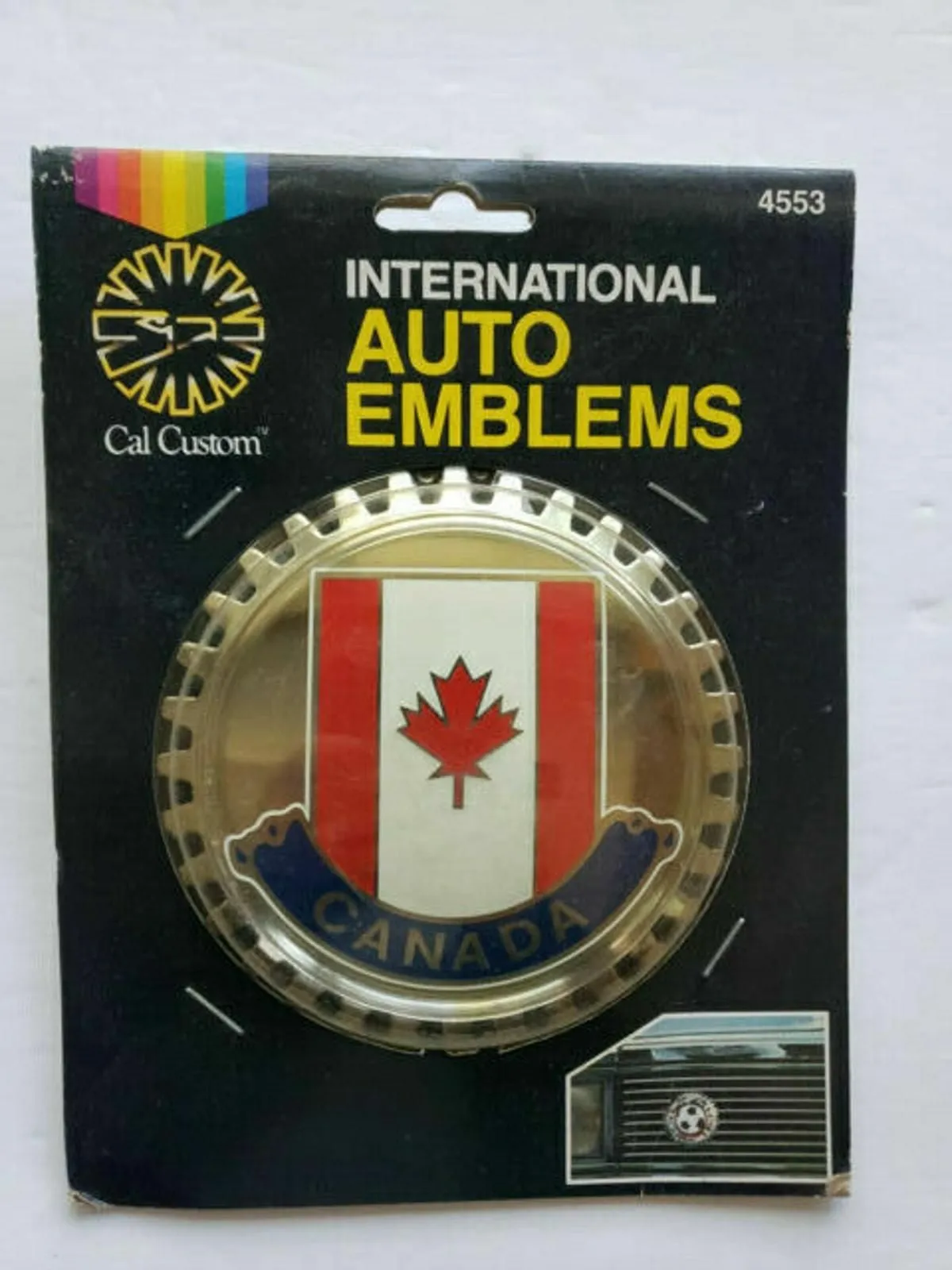 Product image for 1984 Collector's Auto Badge Canada Metal Emblem NOS U294