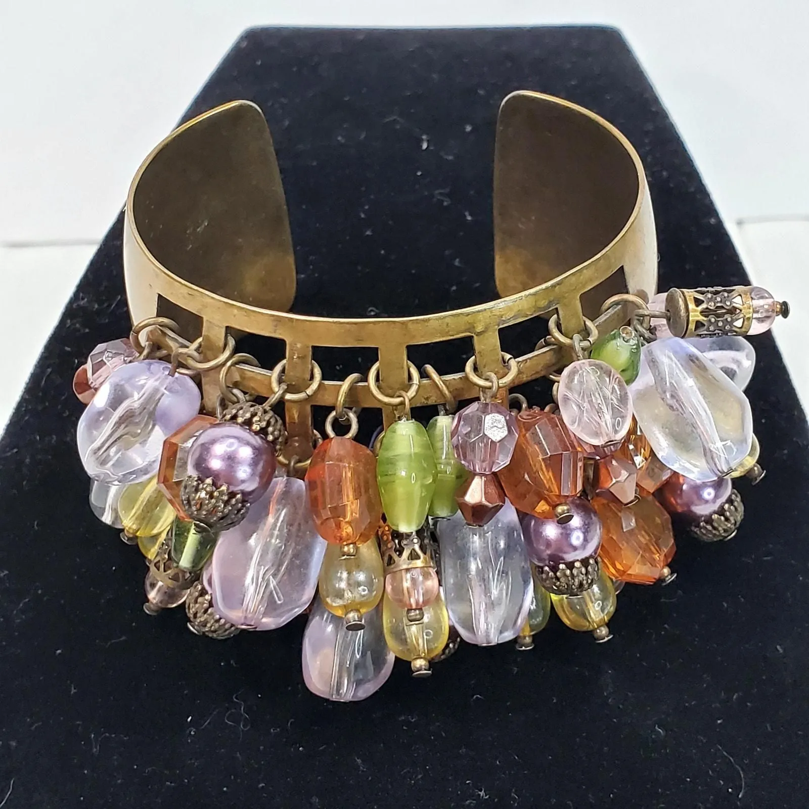 Product image for Chunky Bracelet Dangle Colorful 2.5" Boho Bohemian Unsigned - Bracelet - Less Than 5 in - pre-owned---good