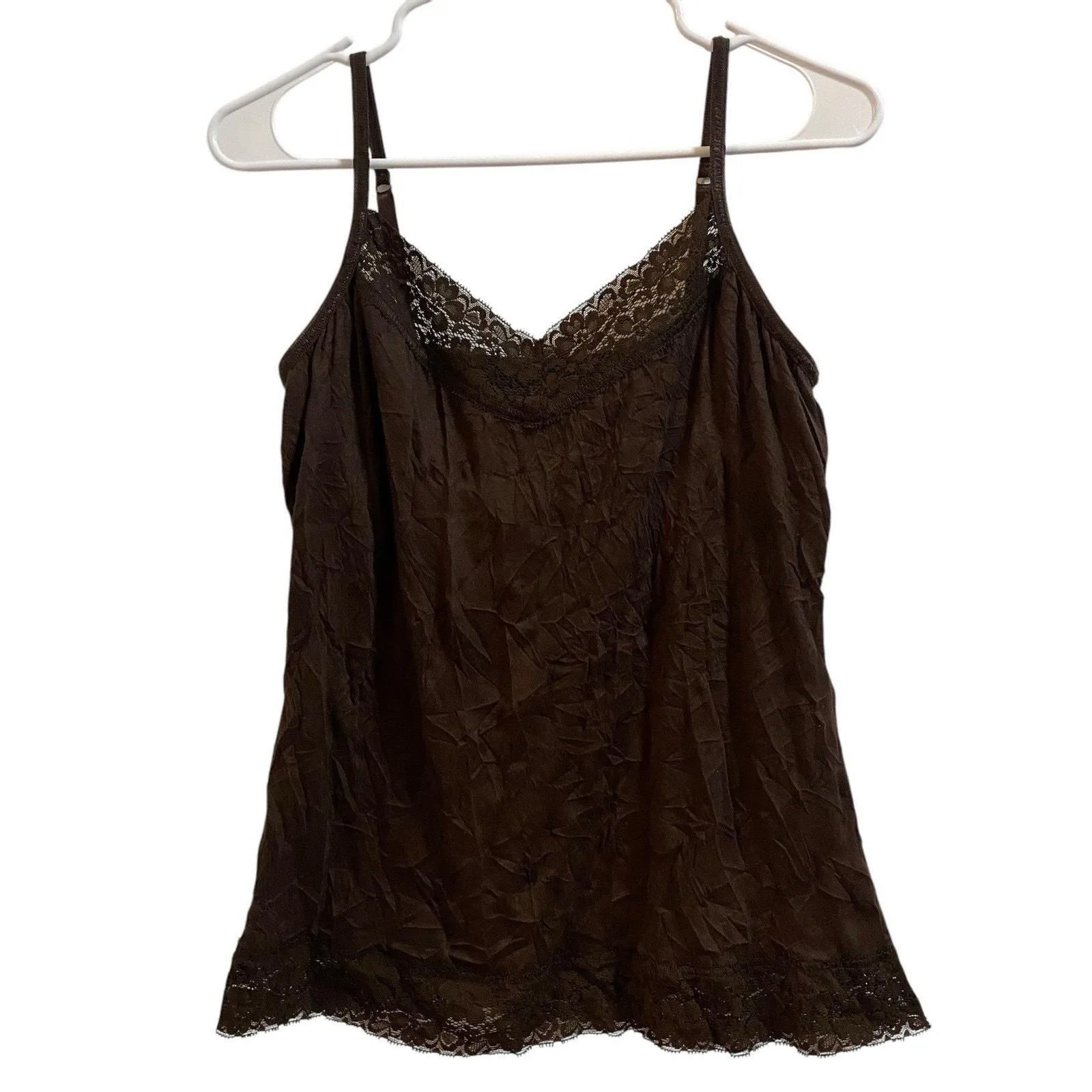 Product image for Y2k lace Trim Babydoll camisole tank top Women’s Large - L - Tops - pre-owned---excellent - Candy Rain