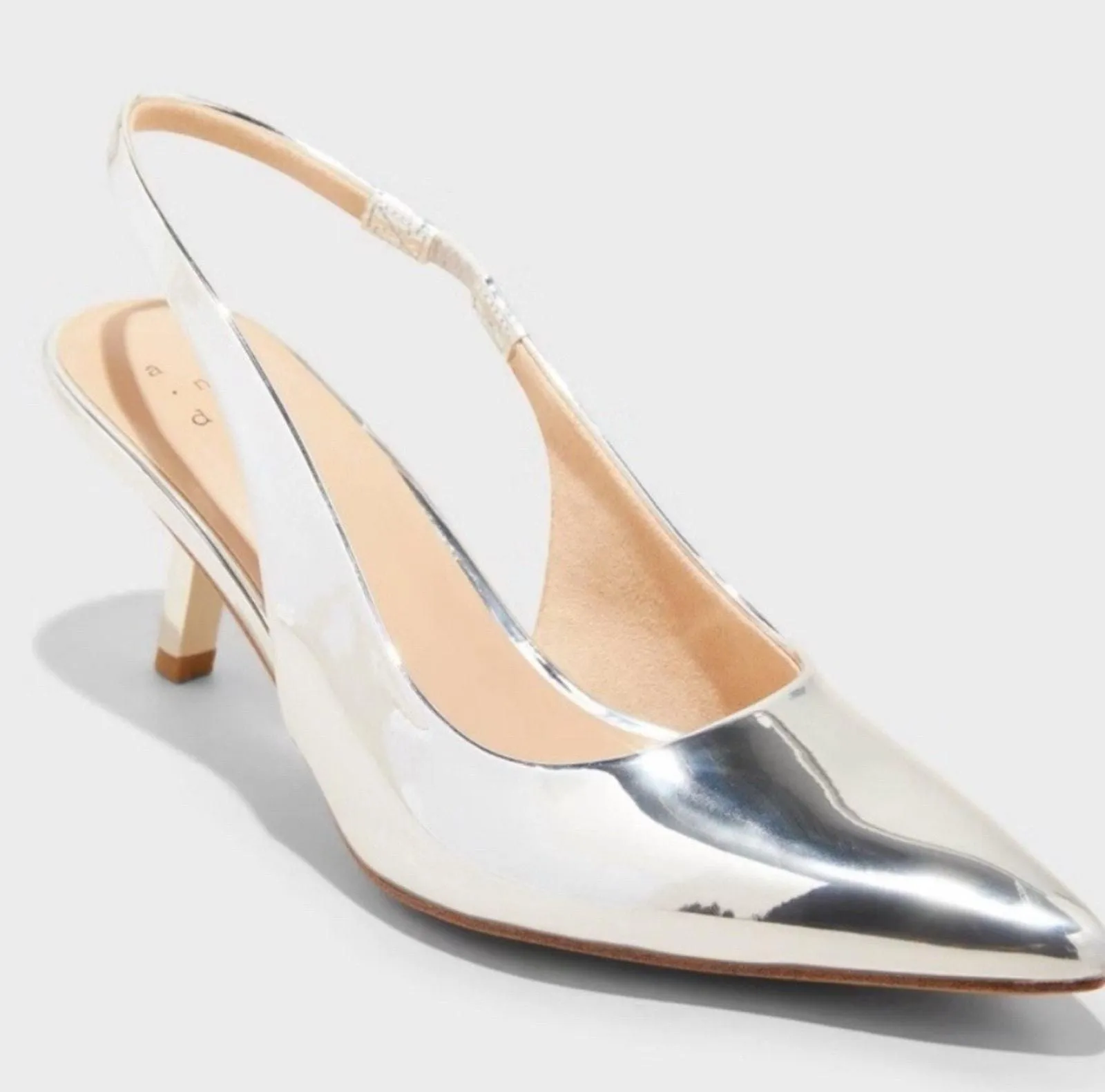 Product image for Women's Aubrey Slingback Pumps with Memory Foam Insole 11 New - A New Day