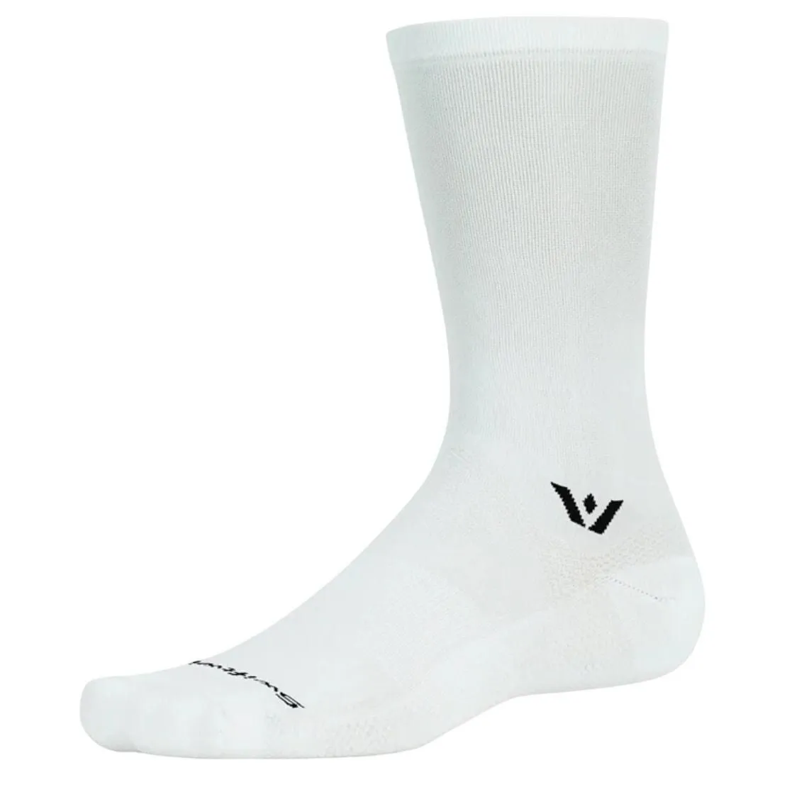 Product image for Swiftcrew Aspire Crew Ultra Thin Socks in White, Size L