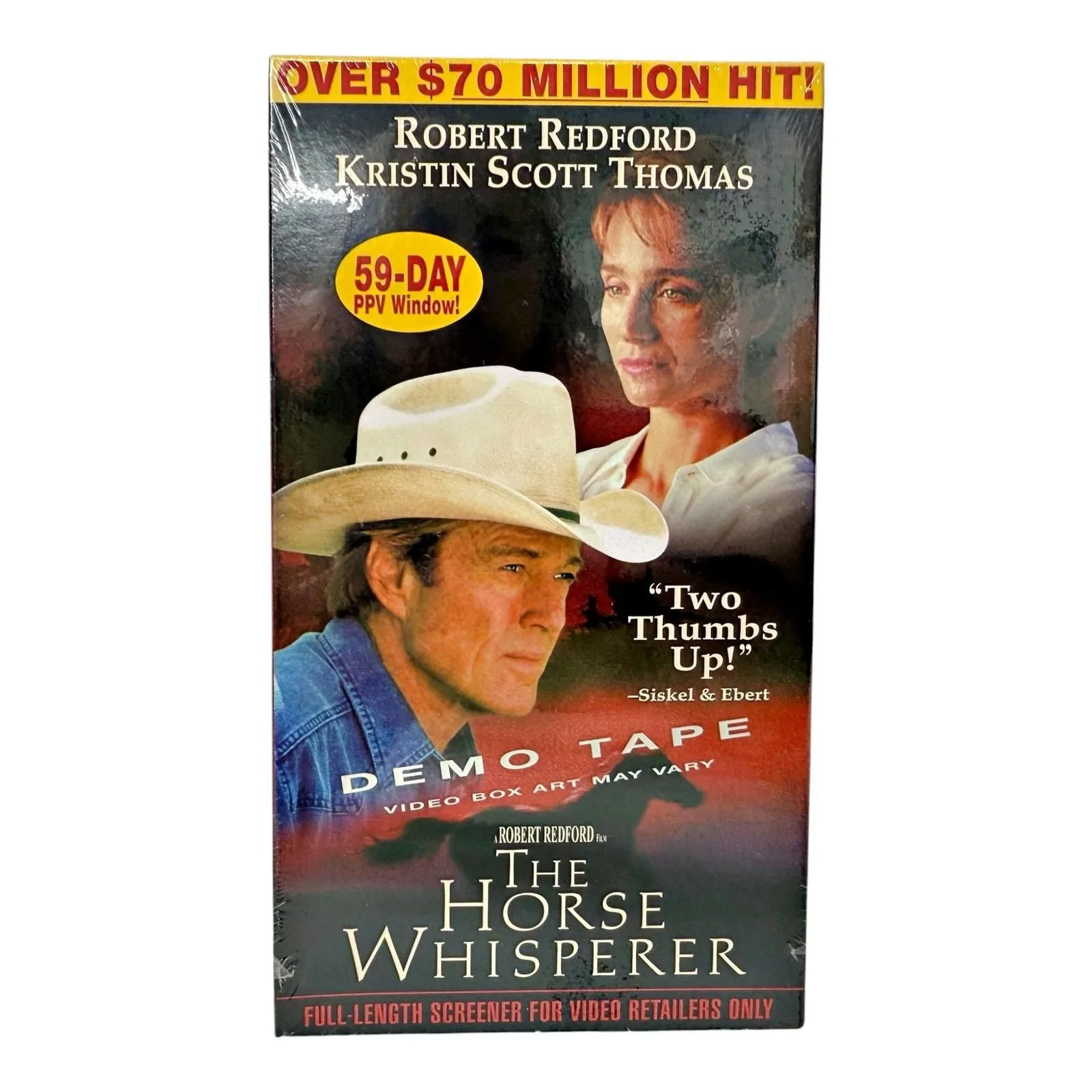 Product image for The Horse Whisperer VHS Screener Demo Promo SEALED 1998 Robert Redford