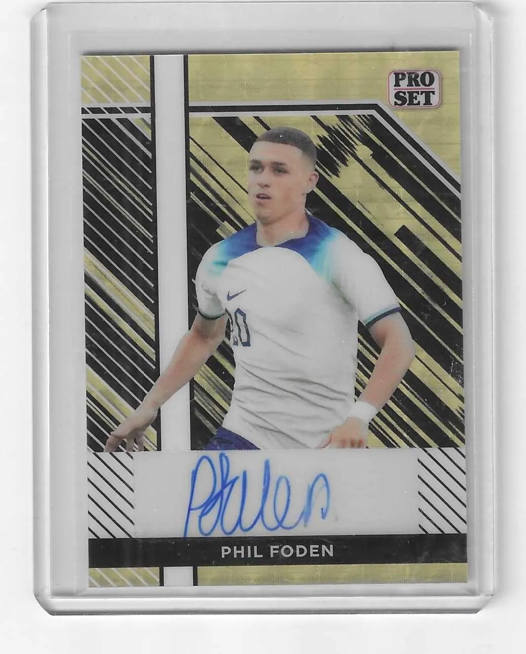 Product image for 2024 Pro Set Phil Foden Auto Superfractor Auto #1/1 - Soccer - Autograph - Pro Set - Phil Foden - Pro Set - Yes
