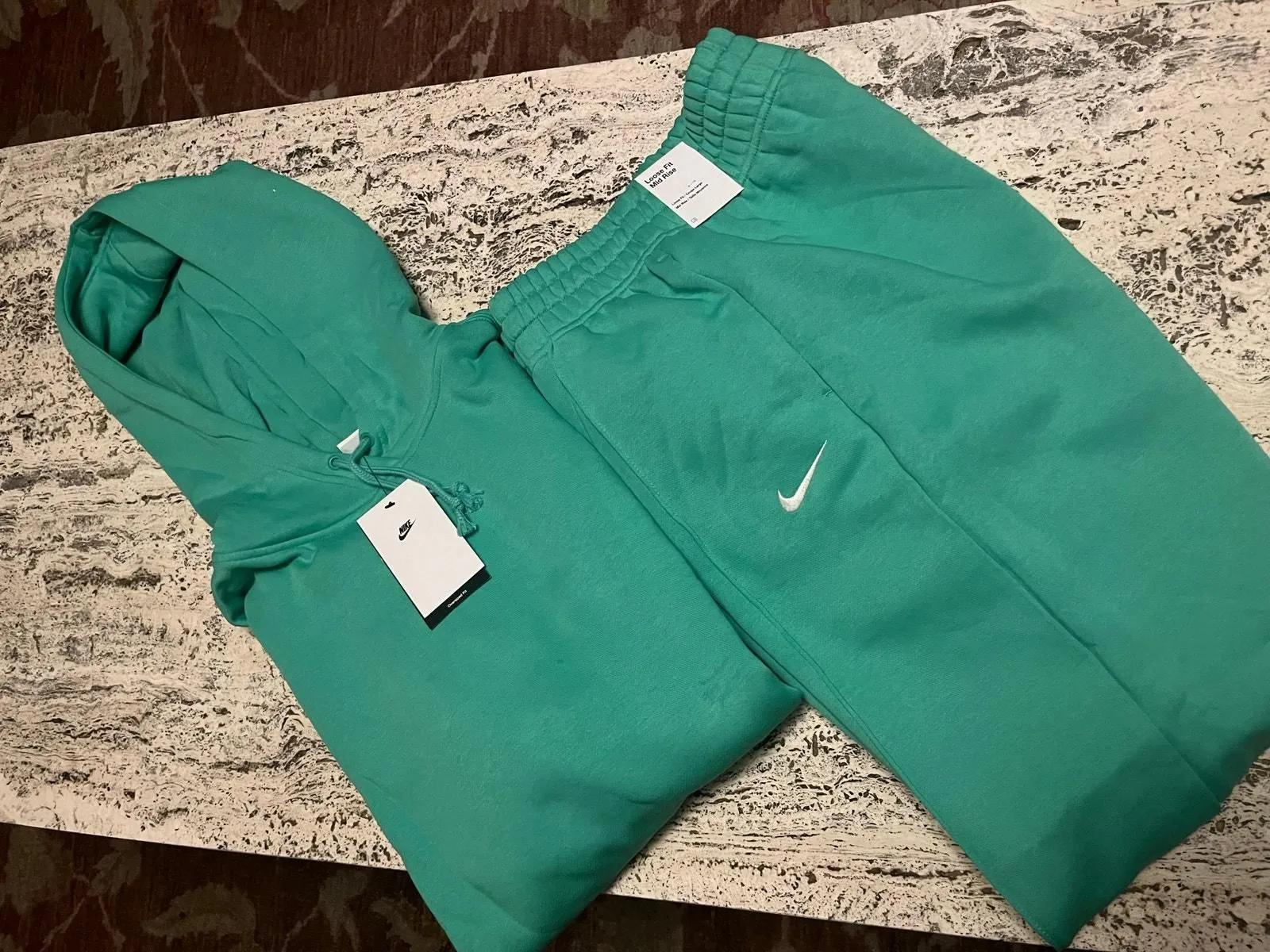 Product image for NEW Nike Double Knit Fleece Women's Sweatsuit Green Size XL