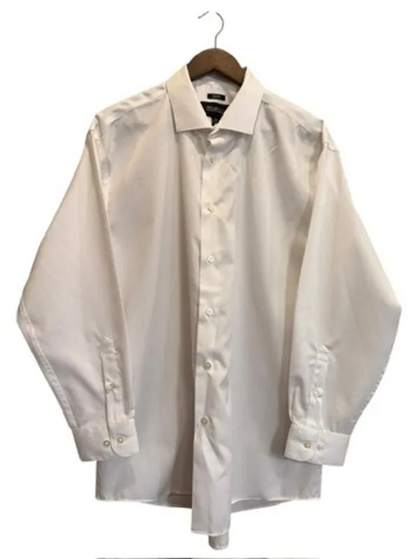 Product image for Awearness Kenneth Cole Men's Cream White Dress Shirt Size 17.5 32/33  - pre-owned---excellent - Kenneth Cole