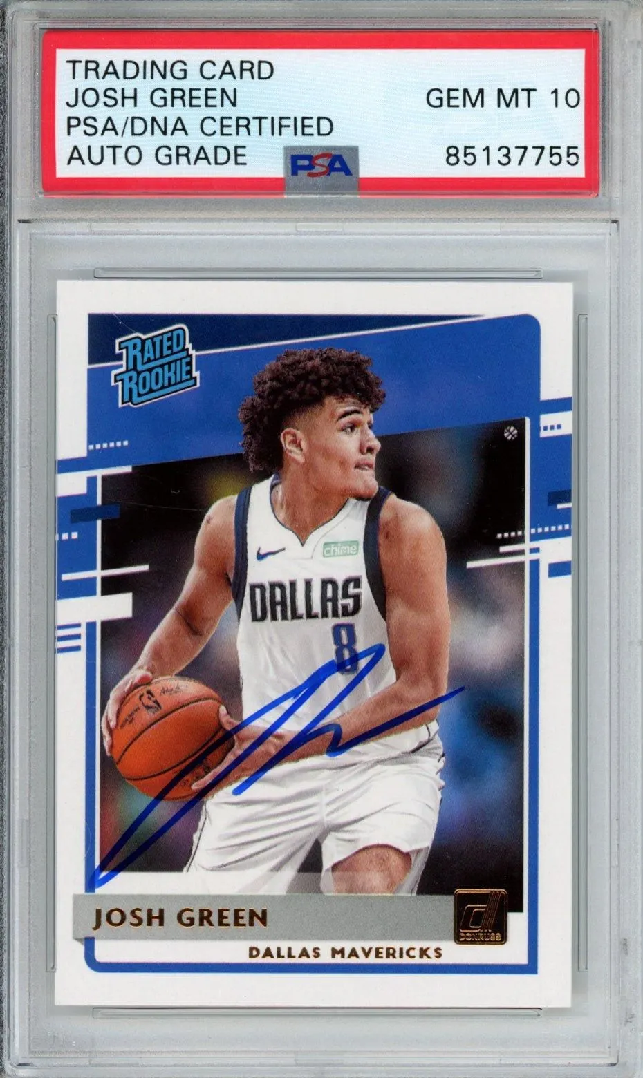 Product image for 2020 DONRUSS JOSH GREEN #234 PSA DNA